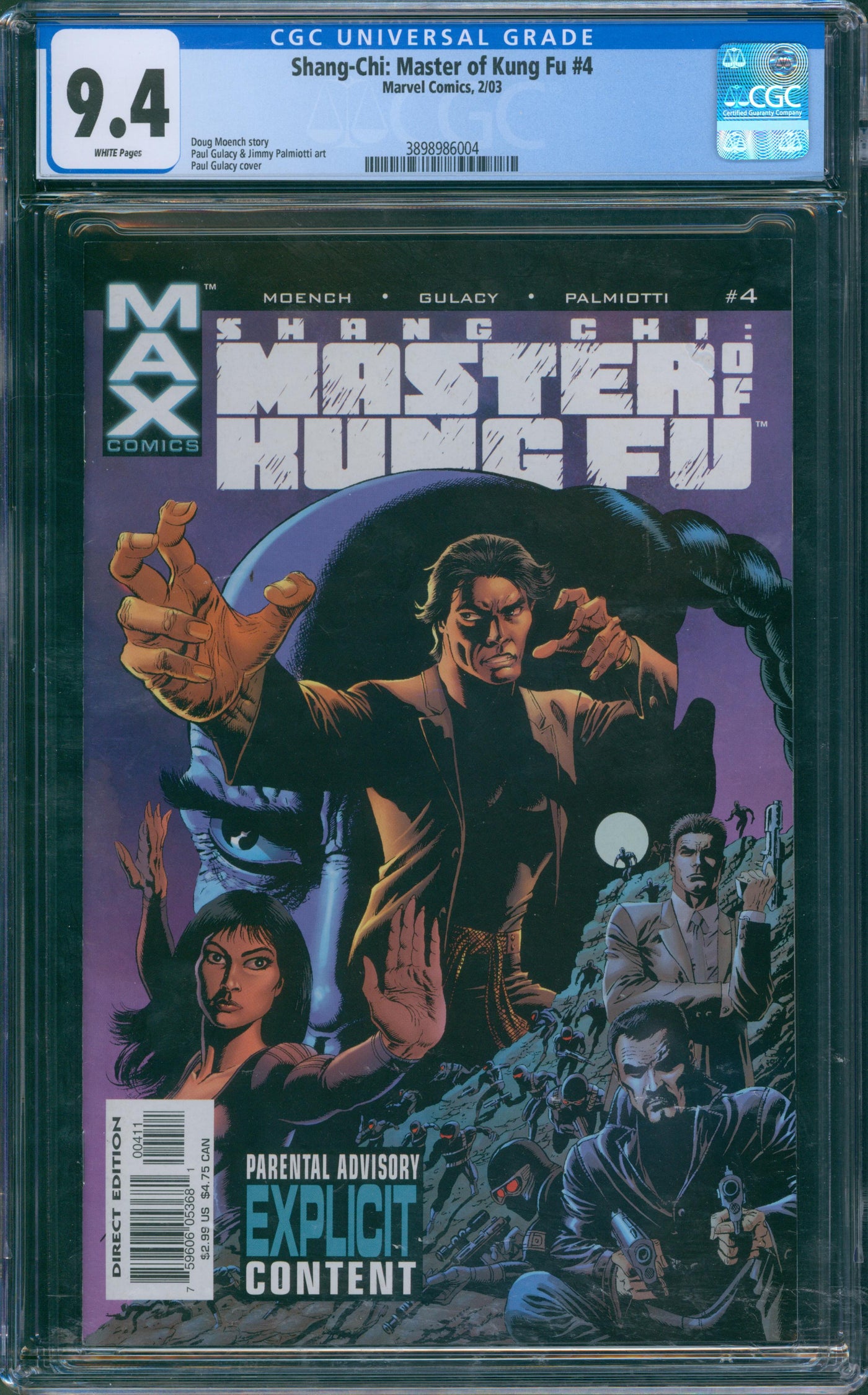 Shang chi Master of Kung Fu #4 CGC 9.4