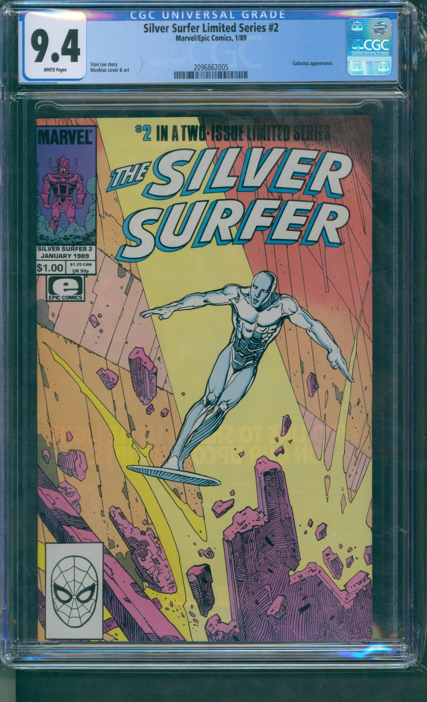 Silver surfer Limited series #2 CGC 9.4