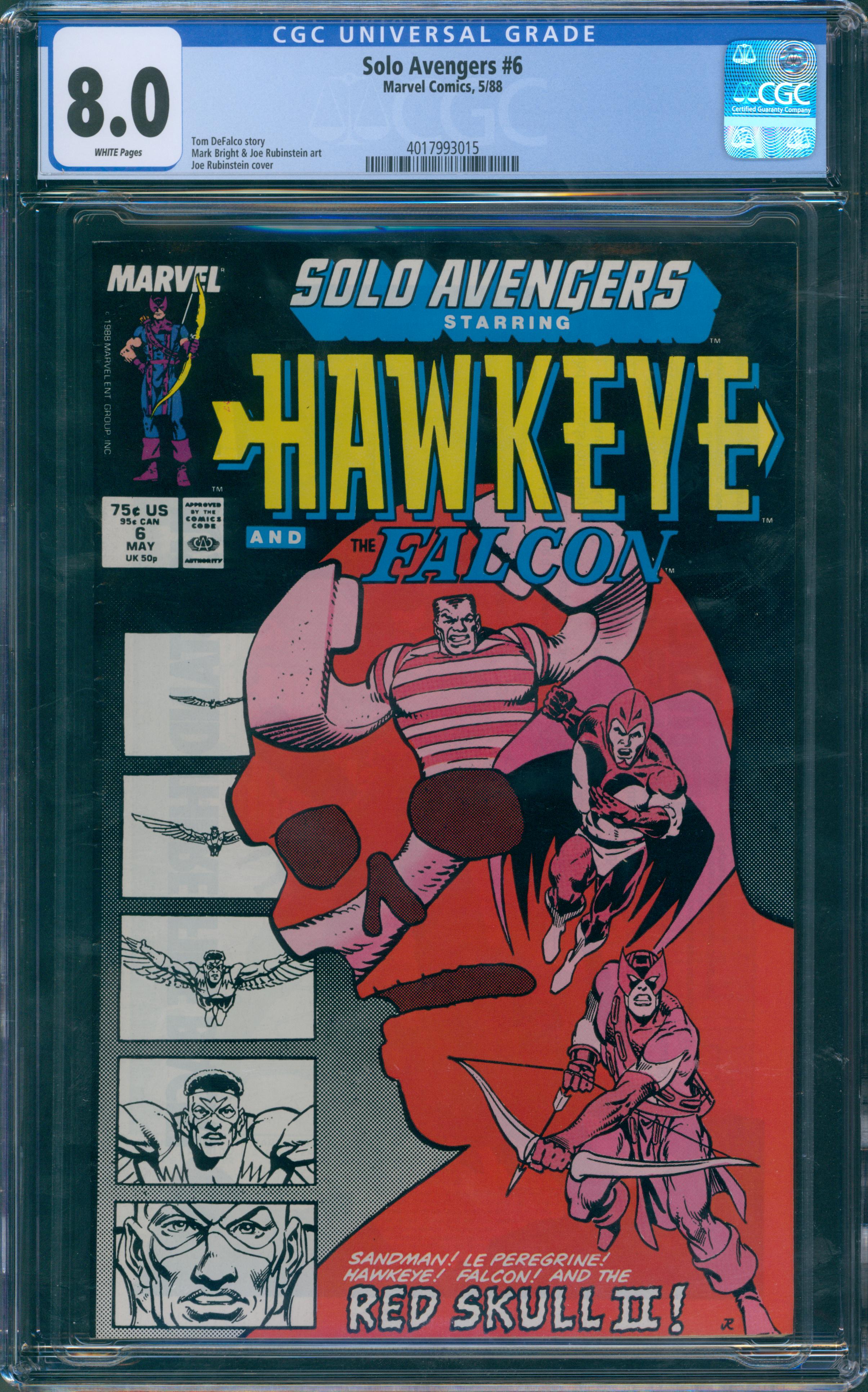 Solo Avengers #6 CGC 8.0