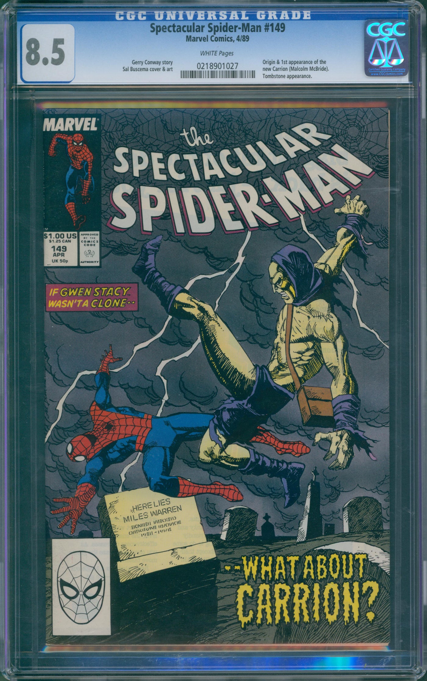 Spectacular Spider-Man #149 CGC 8.5