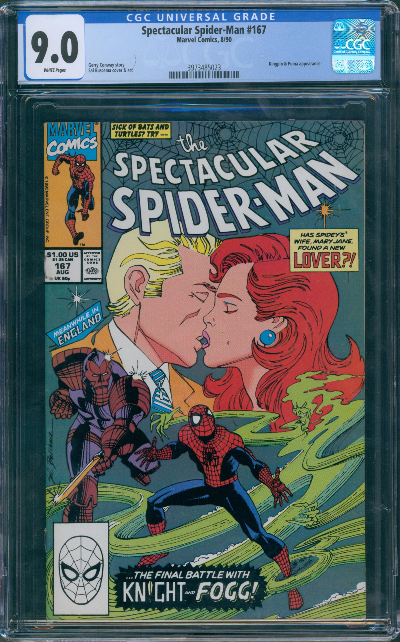 Spectacular Spider-Man #167 CGC 9.0