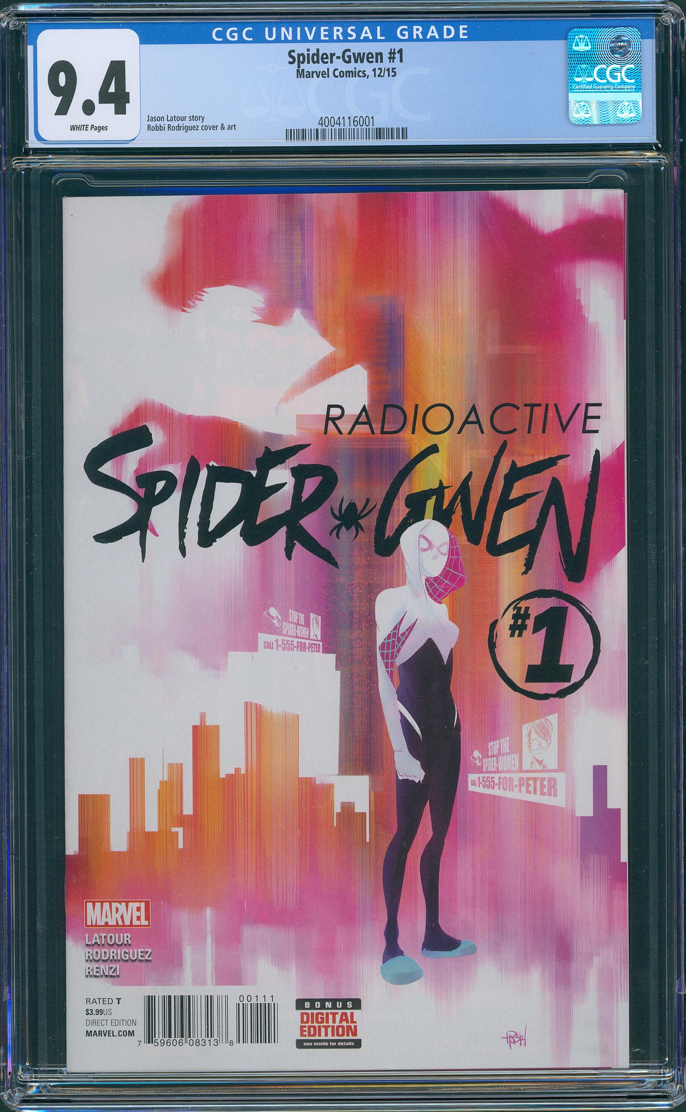 Spider-Gwen #1 CGC 9.4