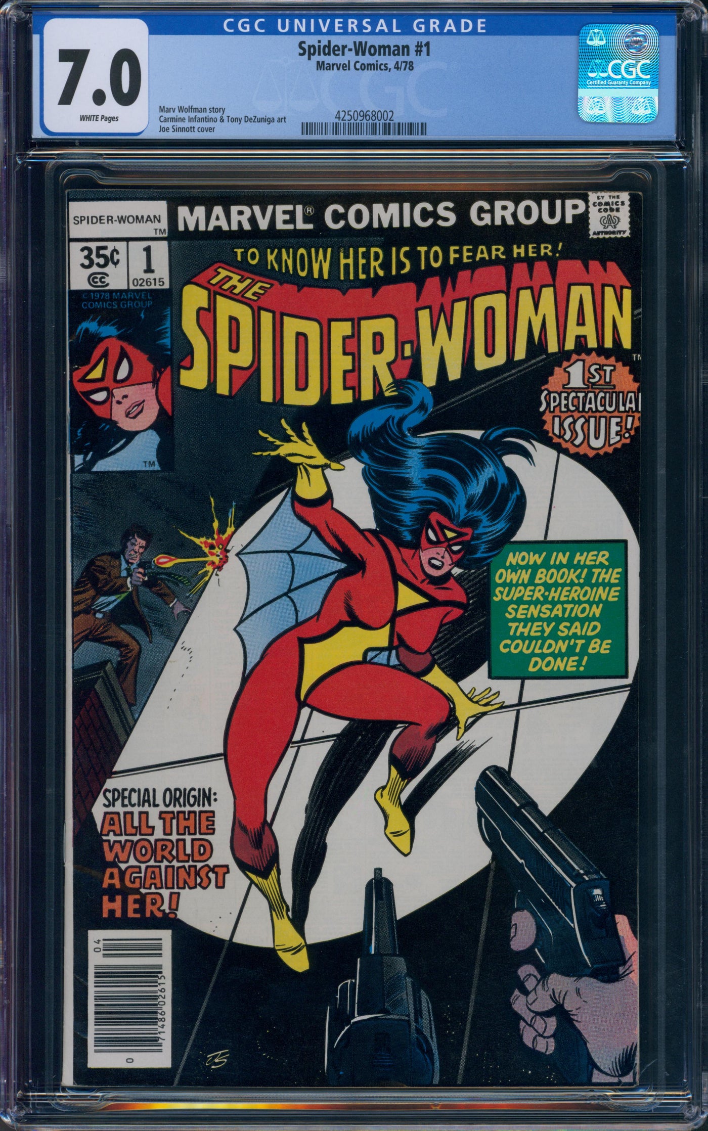 SpiderWoman #1 CGC 7.0