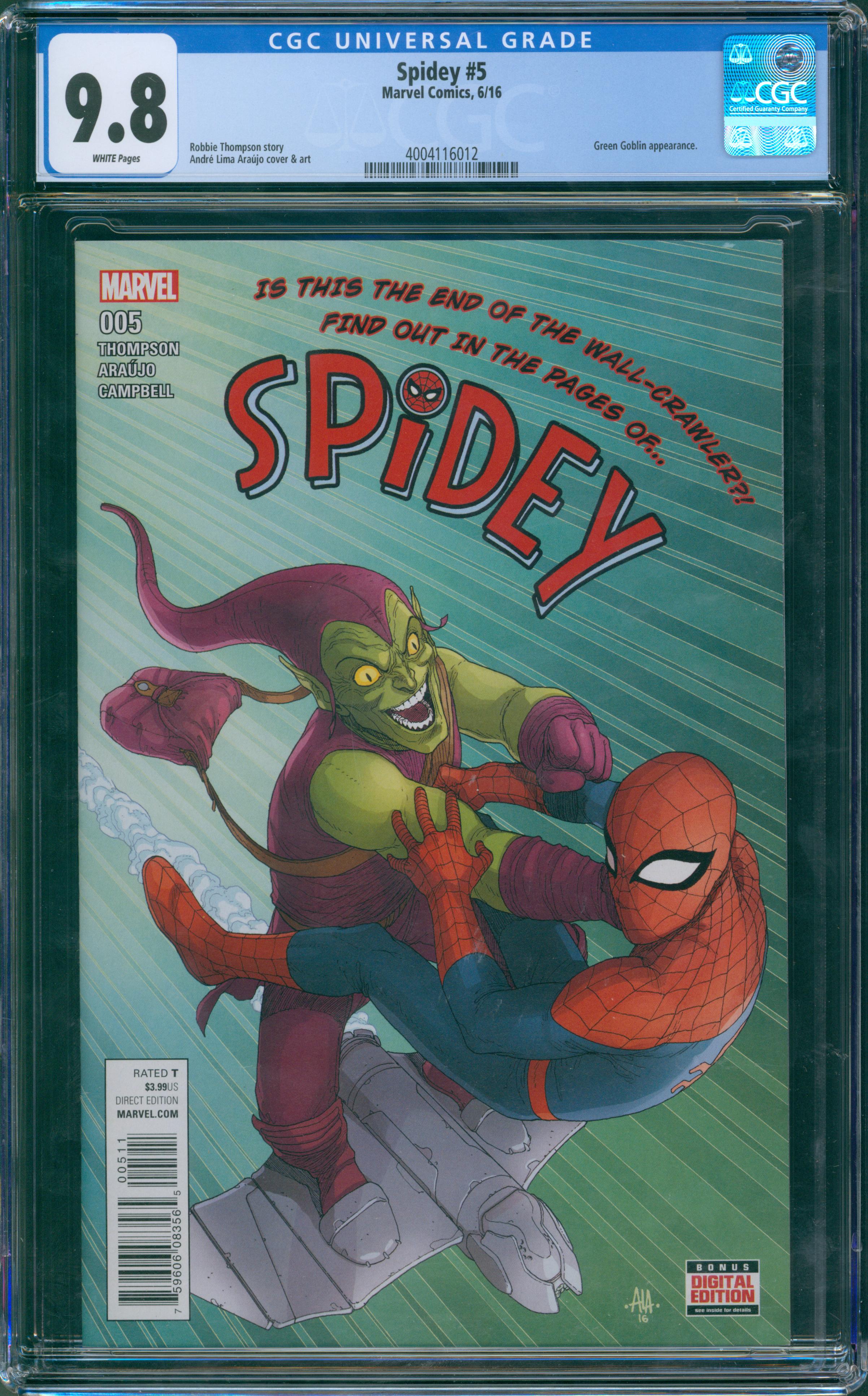 Spidey #5 CGC 9.8