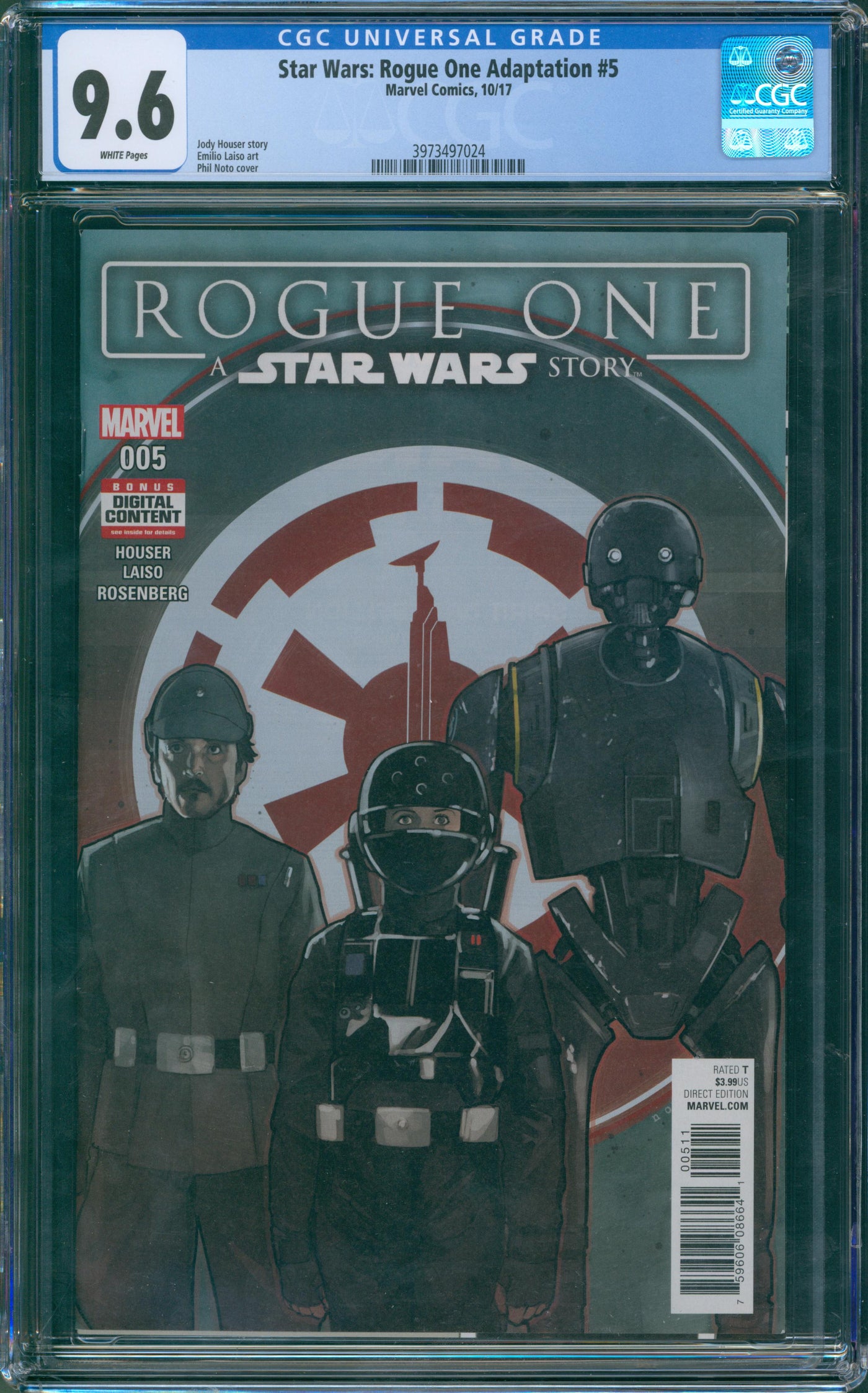 Star Wars Rogue One adaptation #5 CGC 9.6