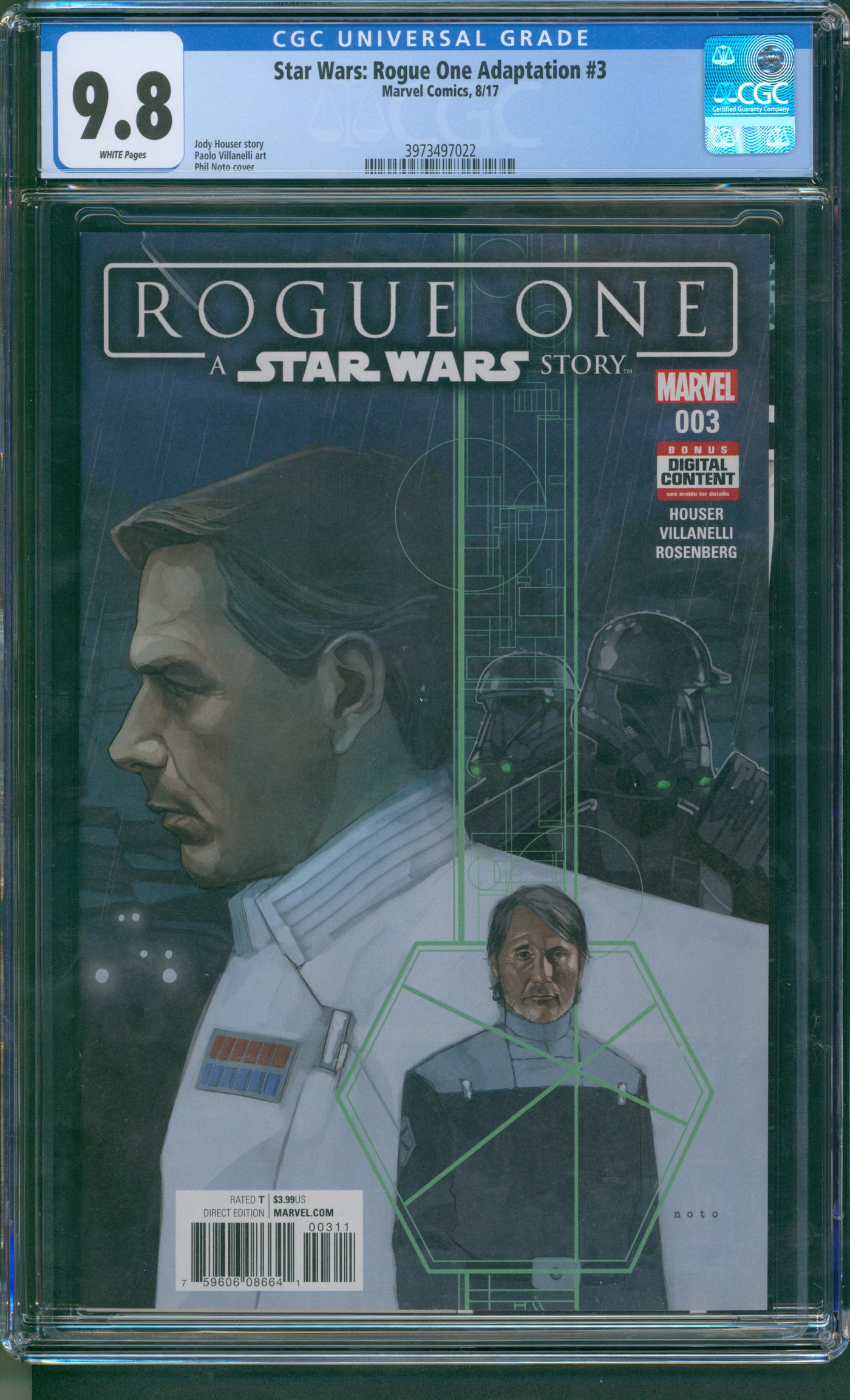 Star Wars Rogue One adaptation #3 CGC 9.8