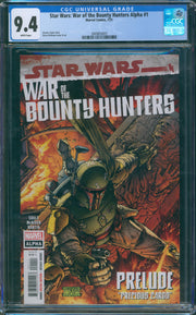 Star Wars: War of the Bounty Hunters Alpha #1 CGC 9.4