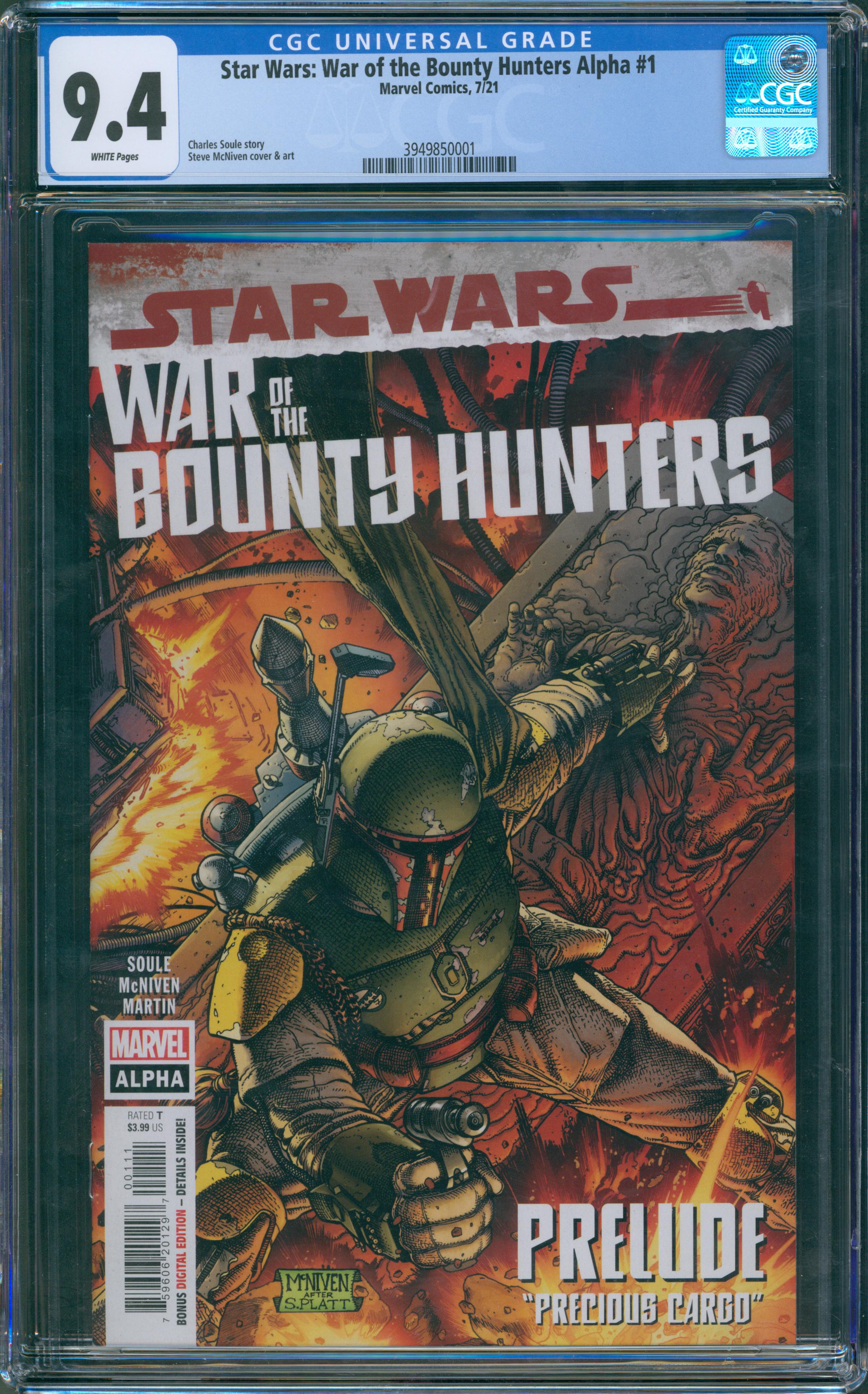 Star Wars: War of the Bounty Hunters Alpha #1 CGC 9.4