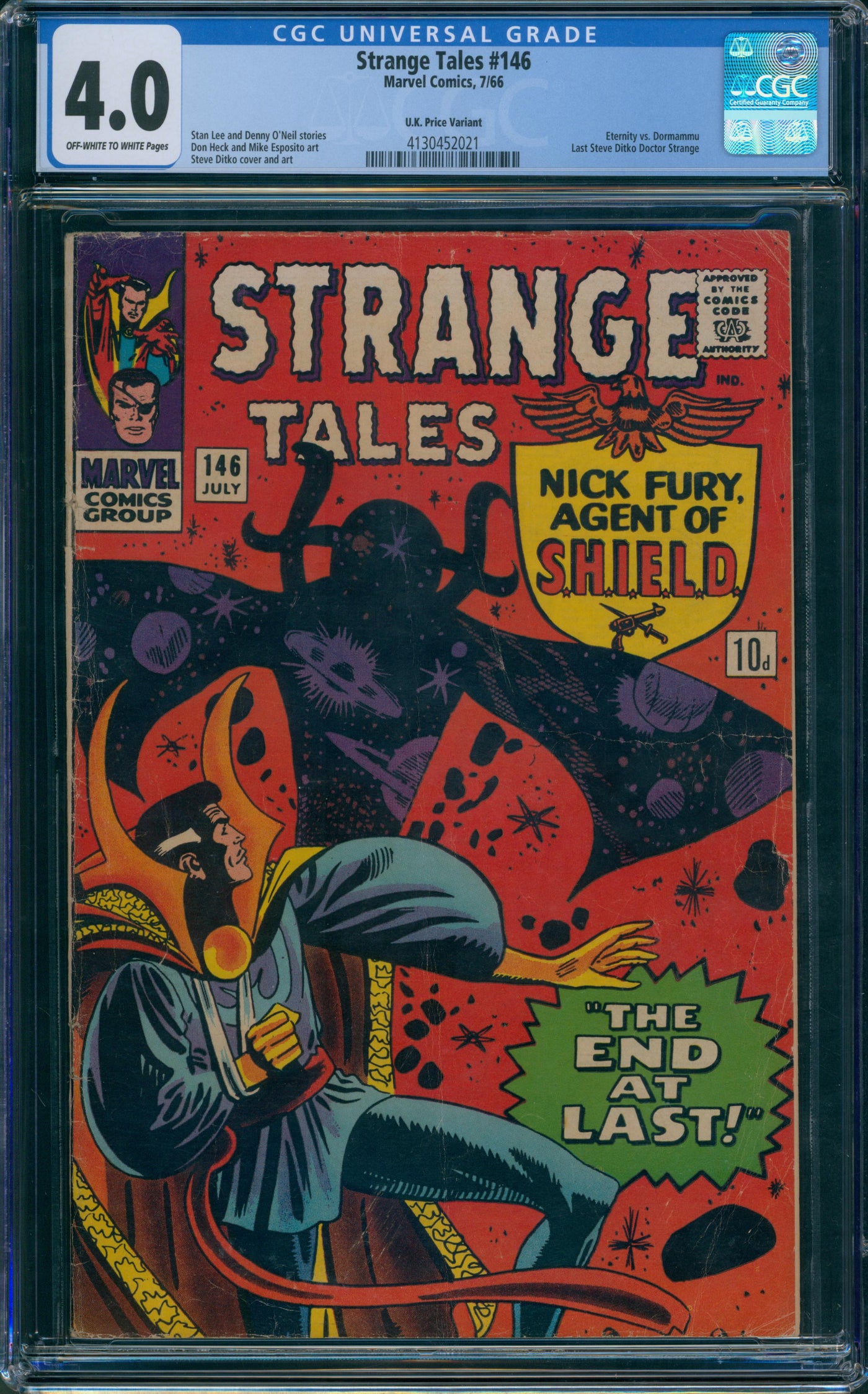 Strange Tales #146 CGC 4.0