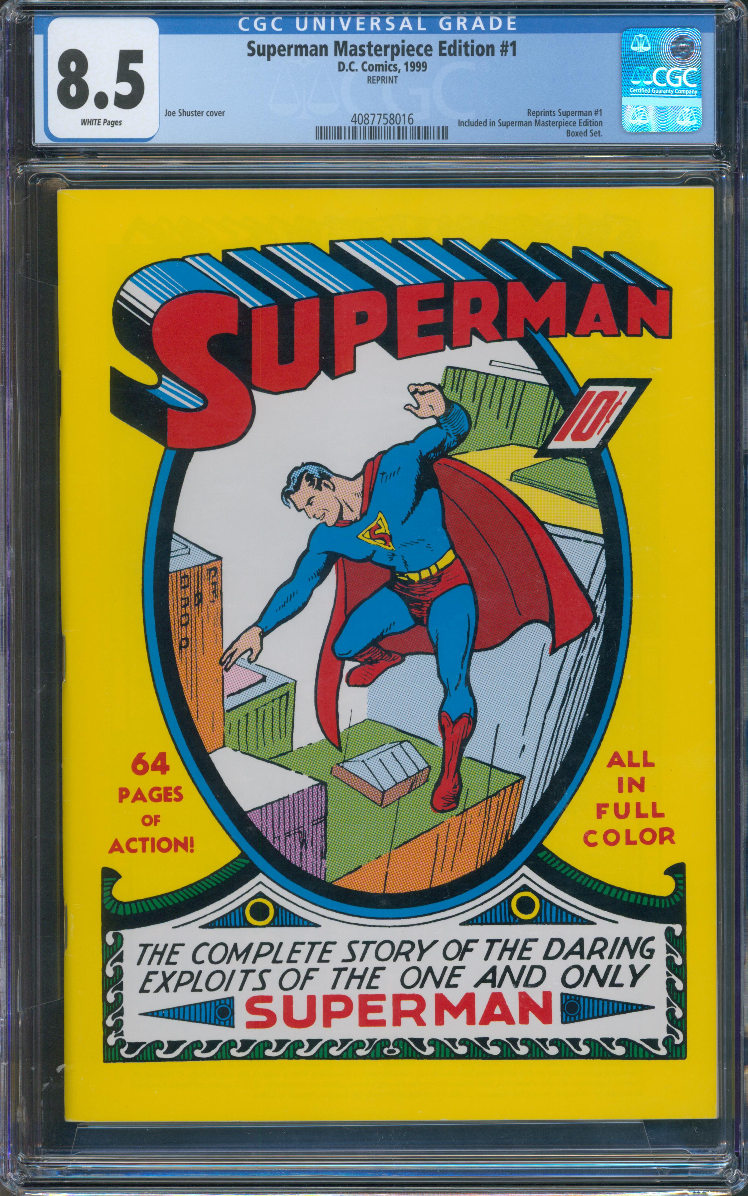 Superman Masterpiece Edition #1 CGC 8.5