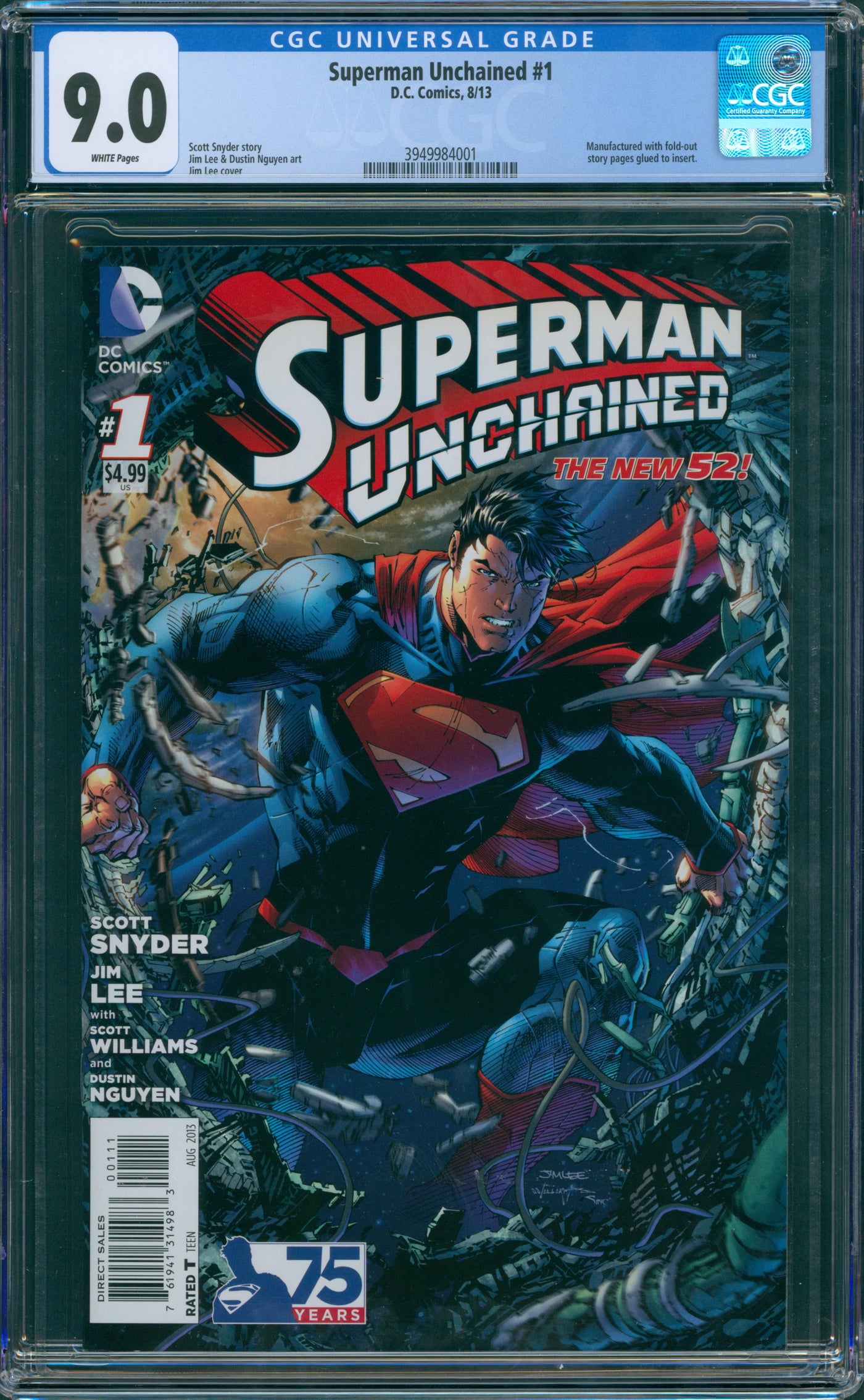 Superman Unchained #1 CGC 9.0