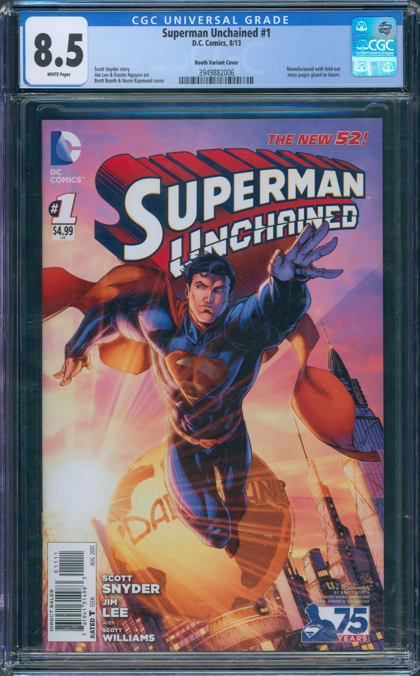 Superman Unchained #1 CGC 8.5