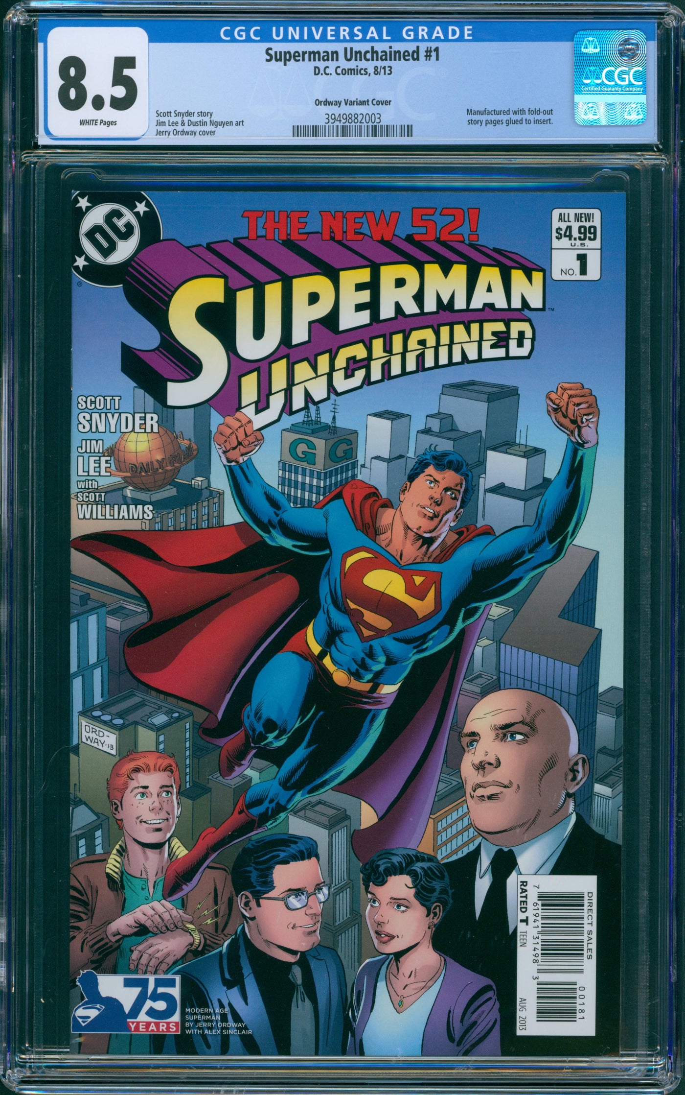 Superman Unchained #1 CGC 8.5