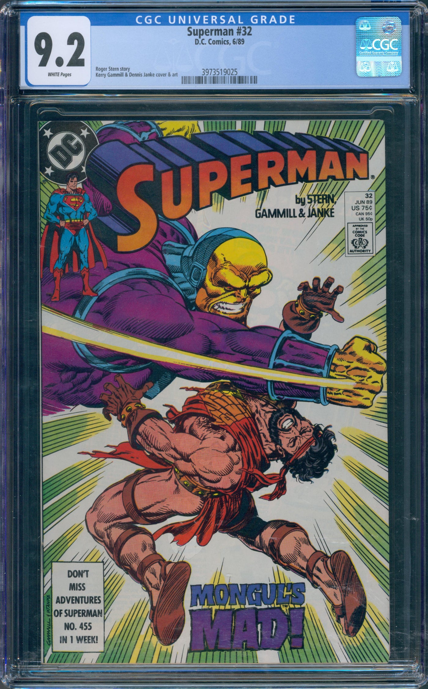 Superman #32 CGC 9.2