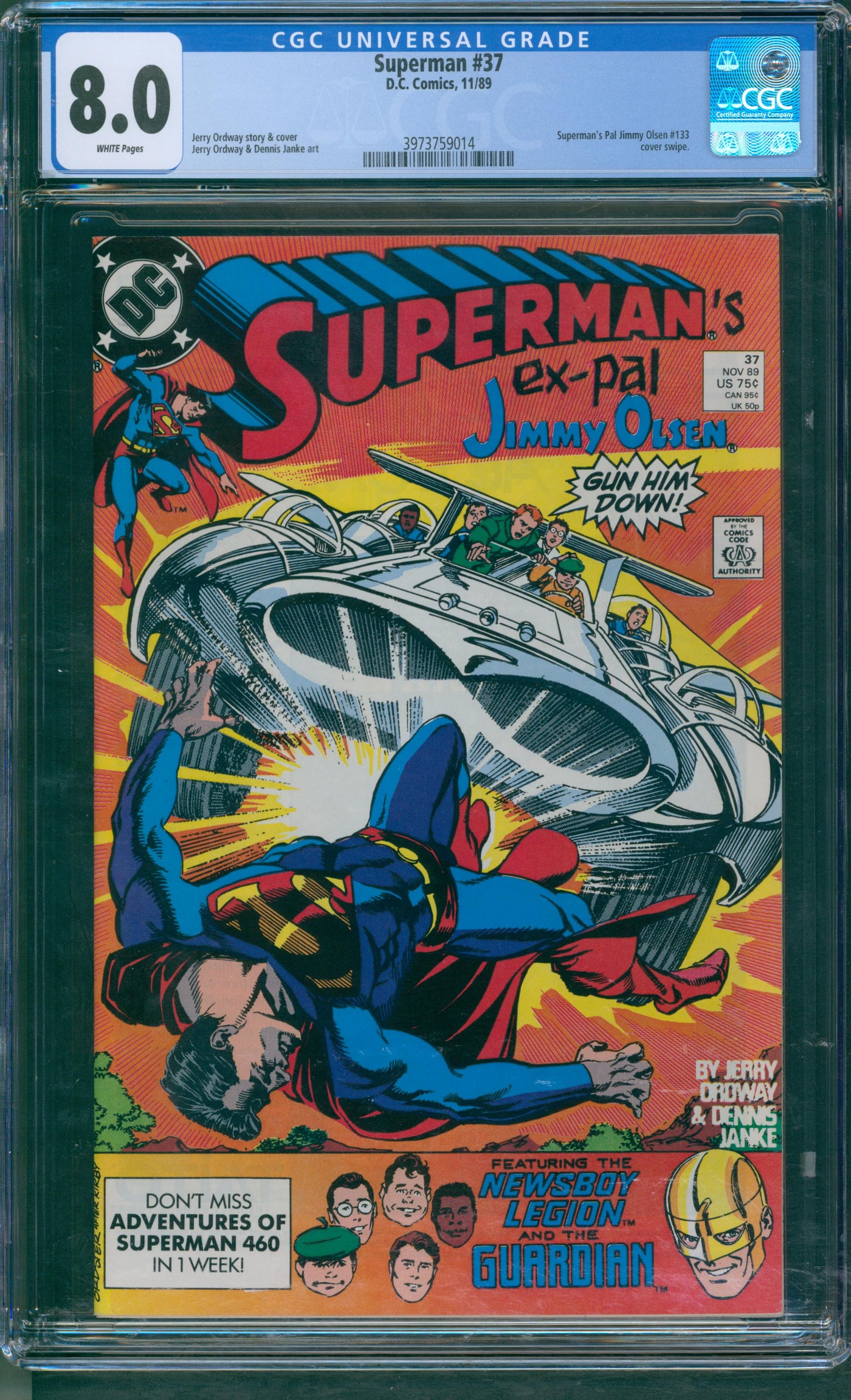 Superman #37 CGC 8.0