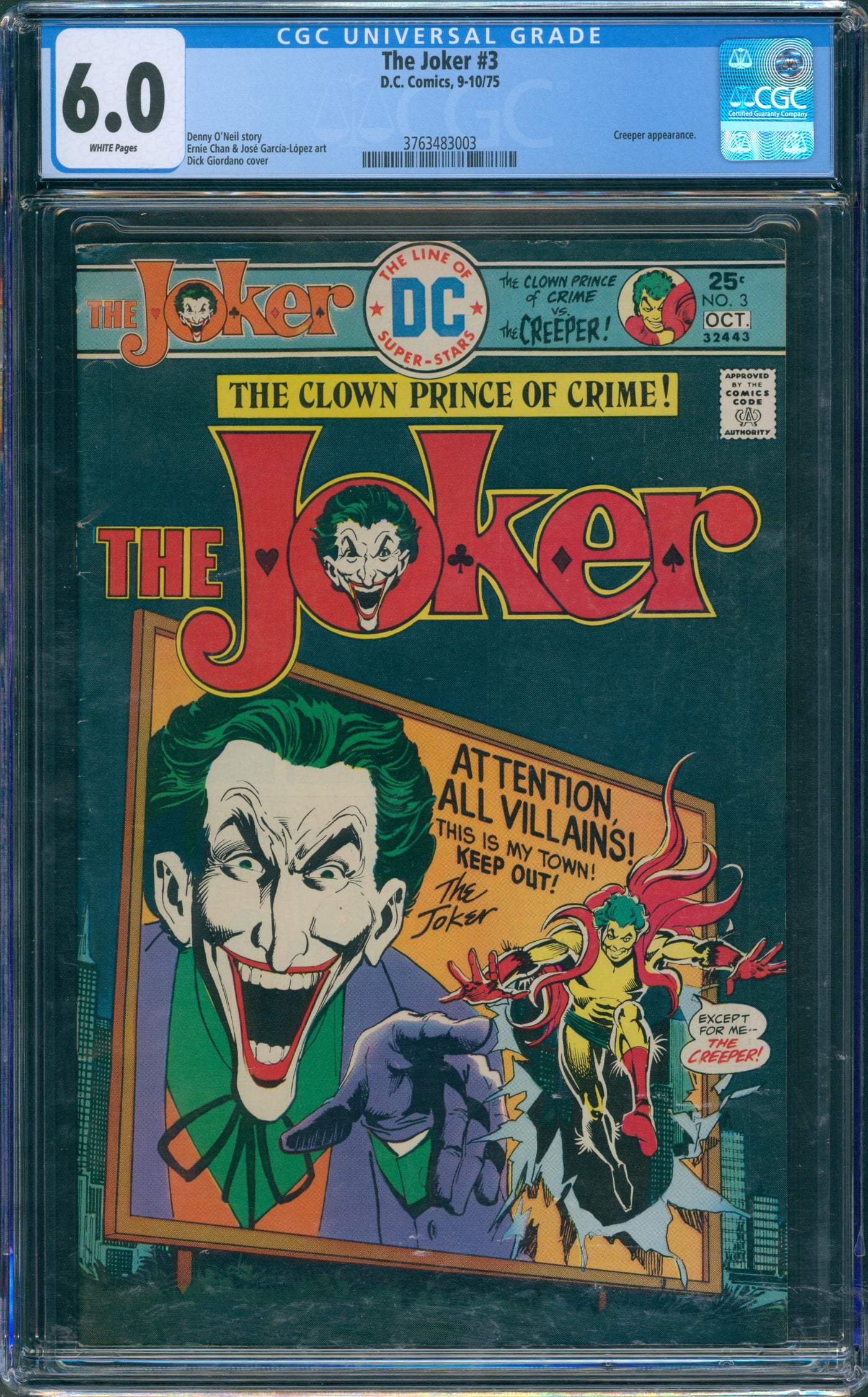 The Joker #3 CGC 6.0