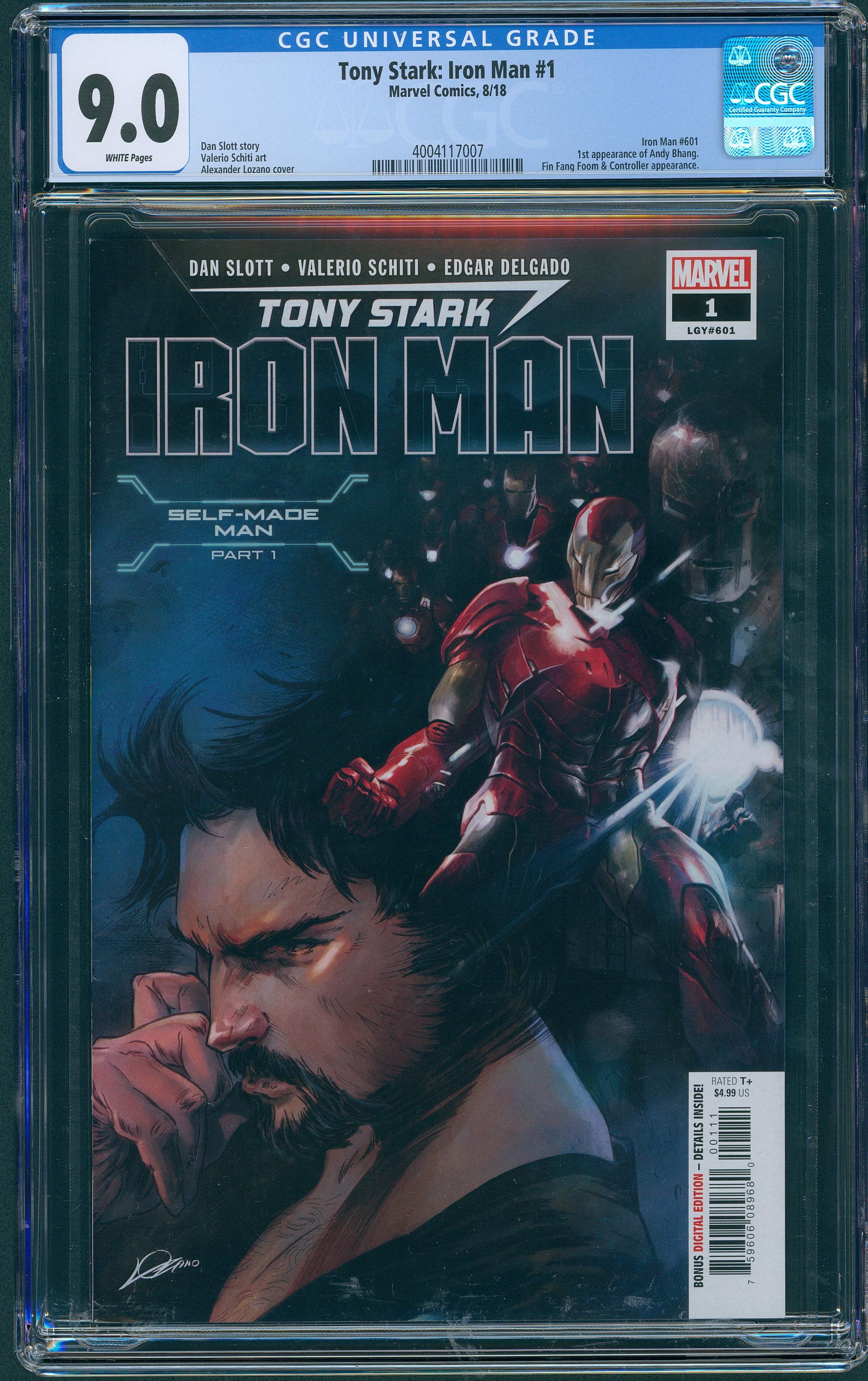 Tony Stark: Iron Man #1 CGC 9.0