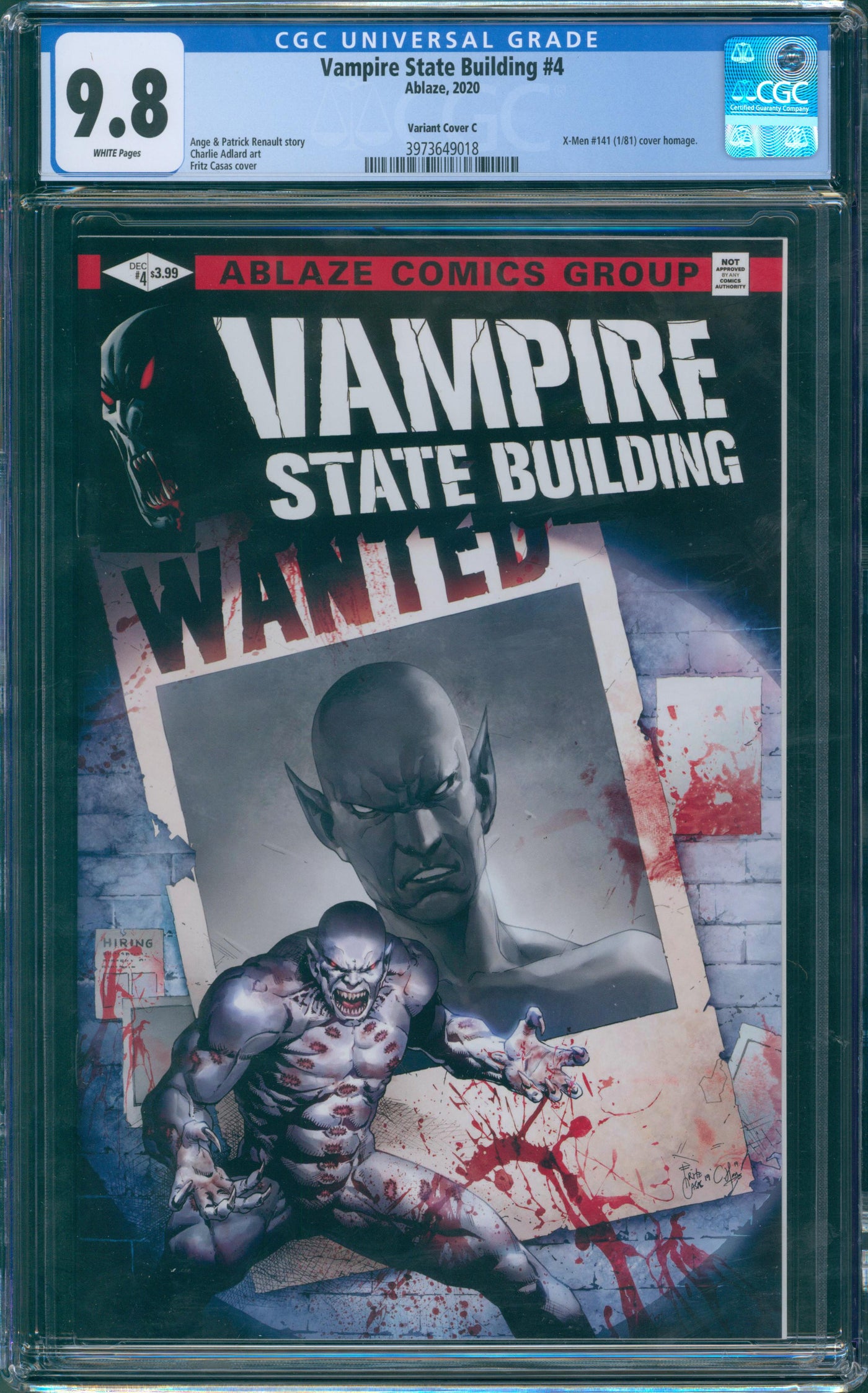 Vampire state building #4 CGC 9.8