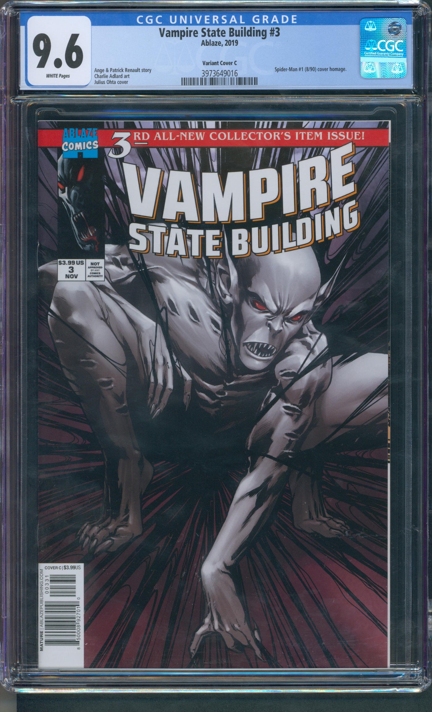 Vampire state building #3 CGC 9.6