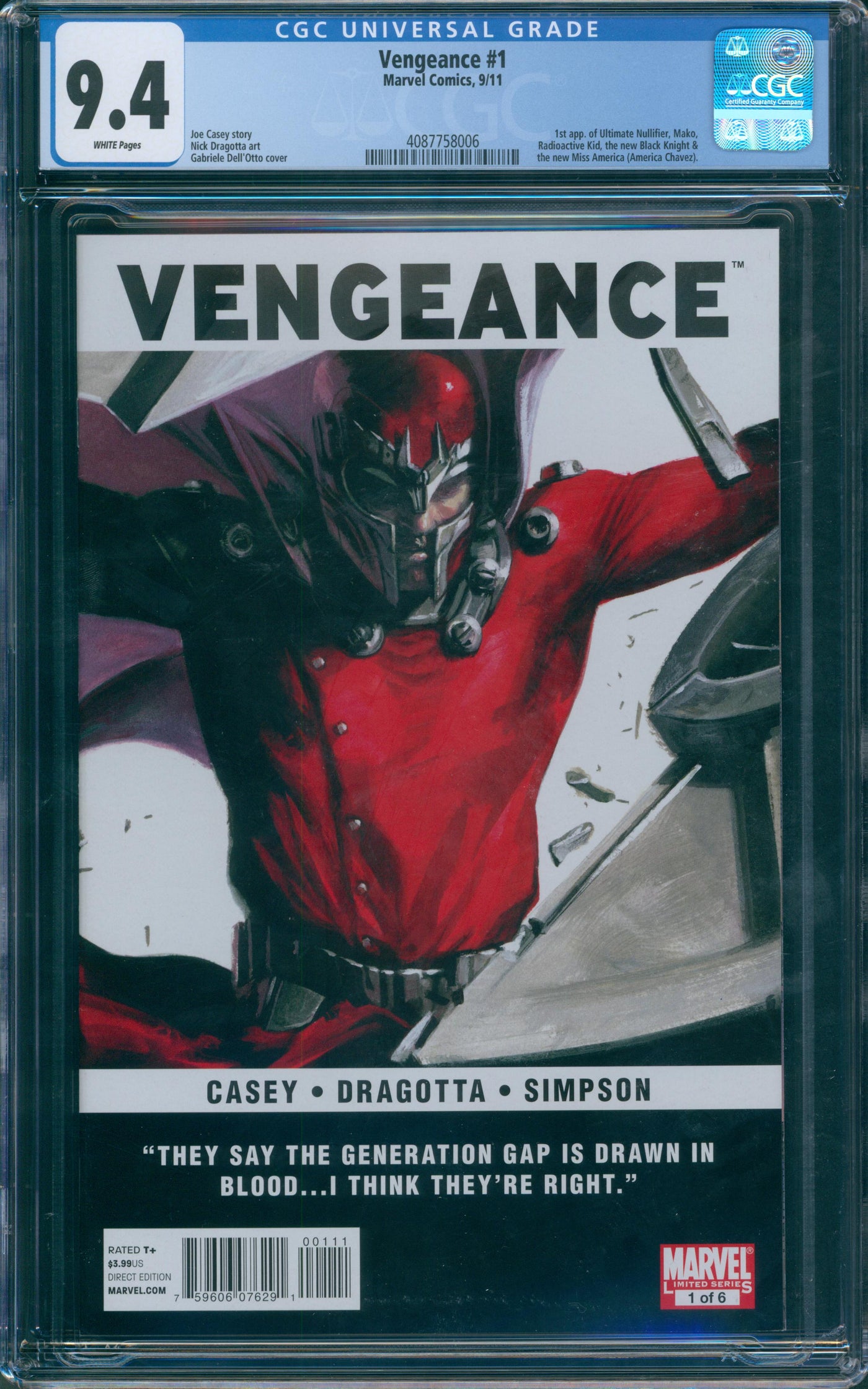 Vengeance #1 CGC 9.4