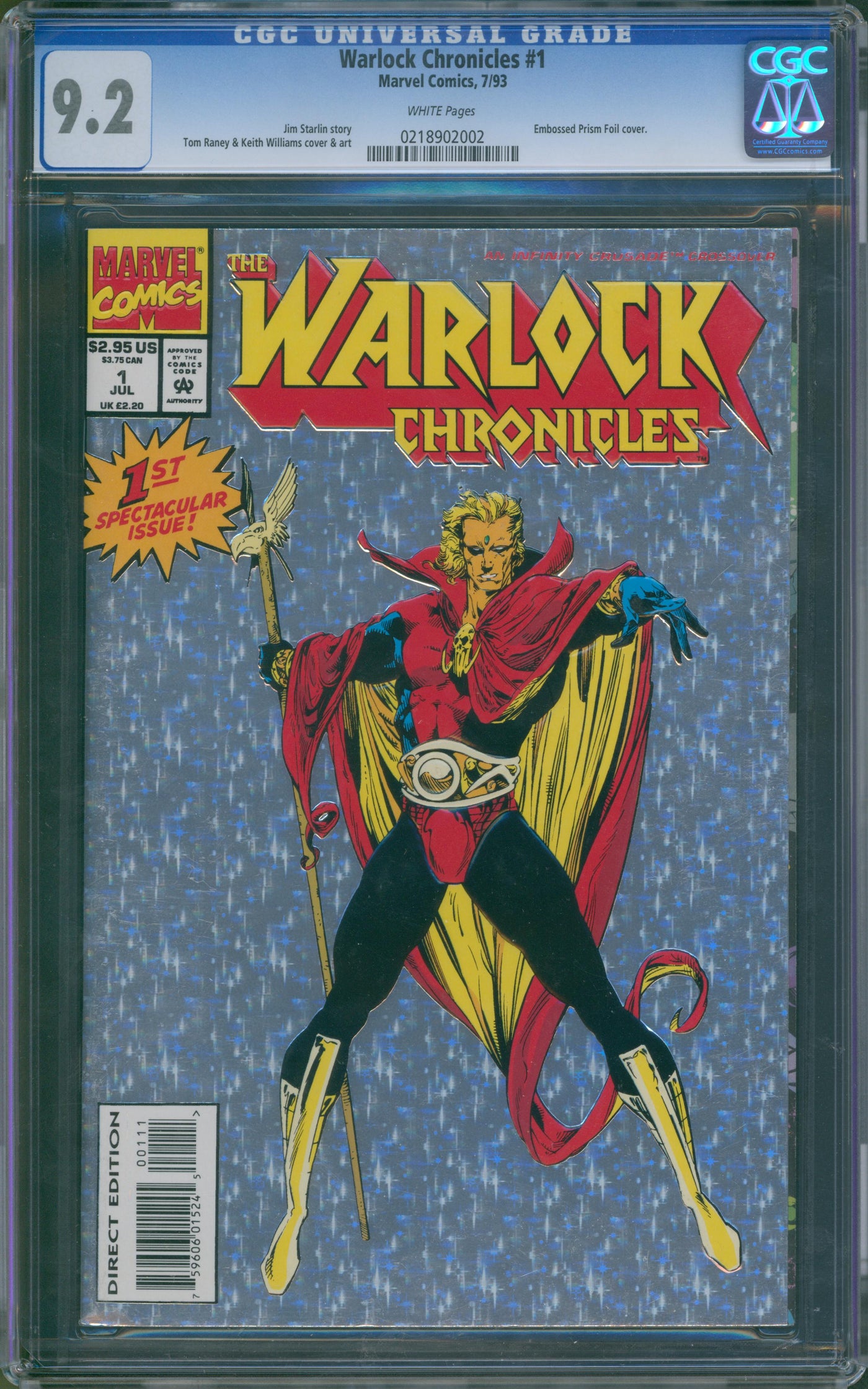 Warlock Chronicles #1 CGC 9.2