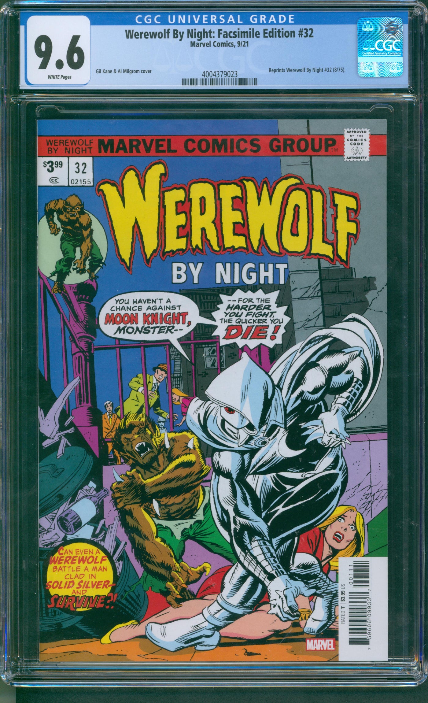 Werewolf by Night: Facsimile Edition #32 CGC 9.6