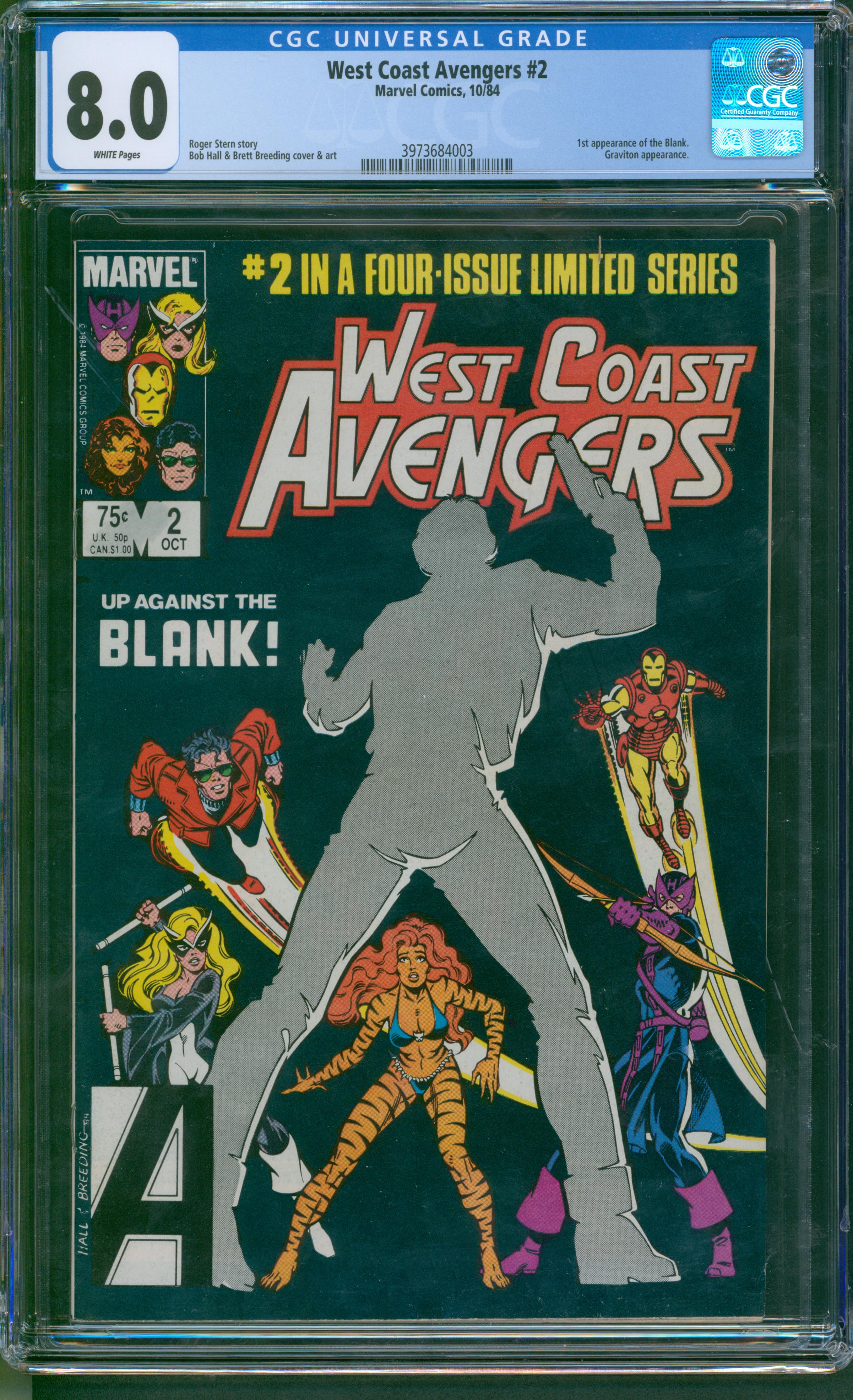 West Coast Avengers #2 CGC 8.0