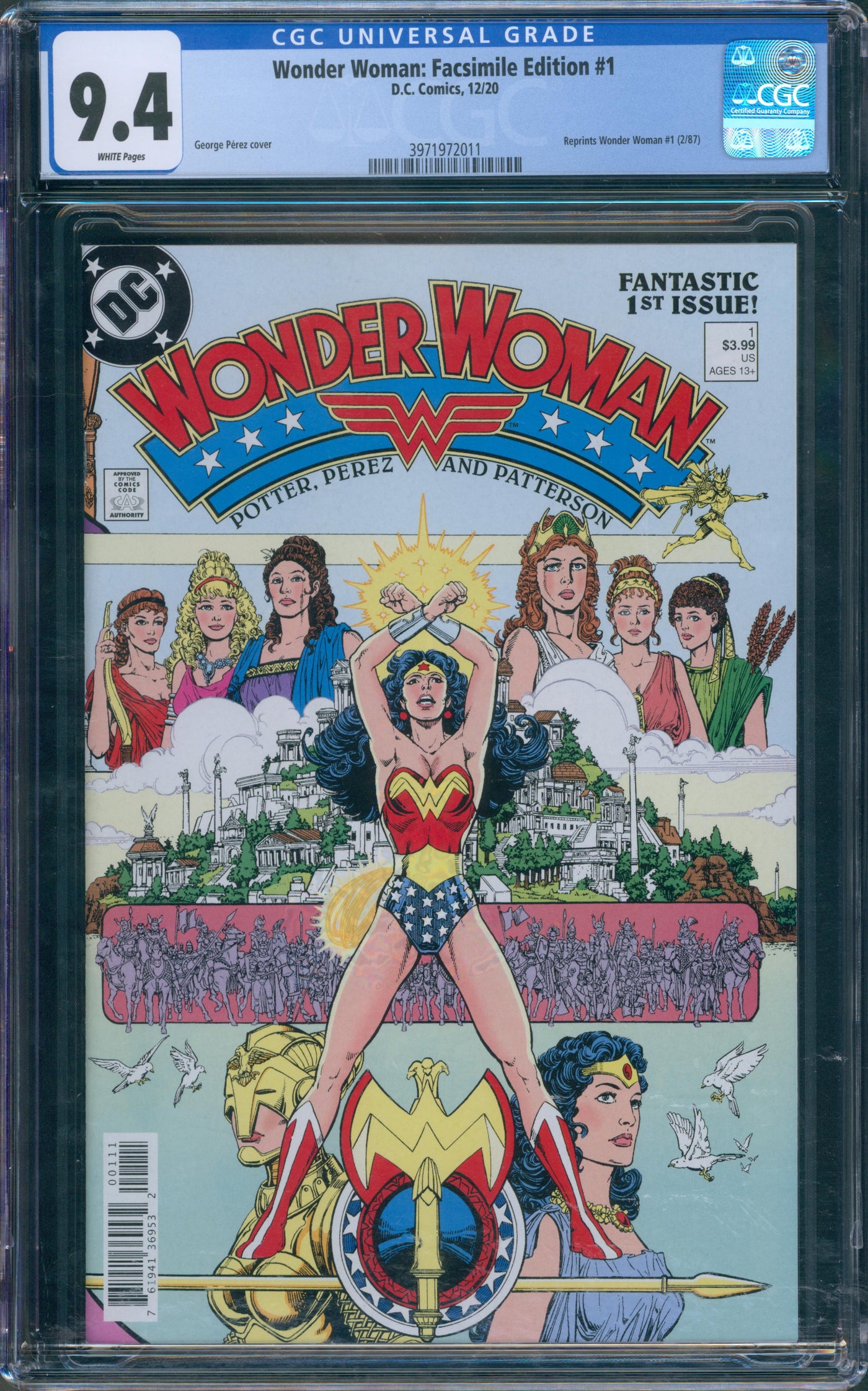Wonder woman Facsimile Edition #1 CGC 9.4