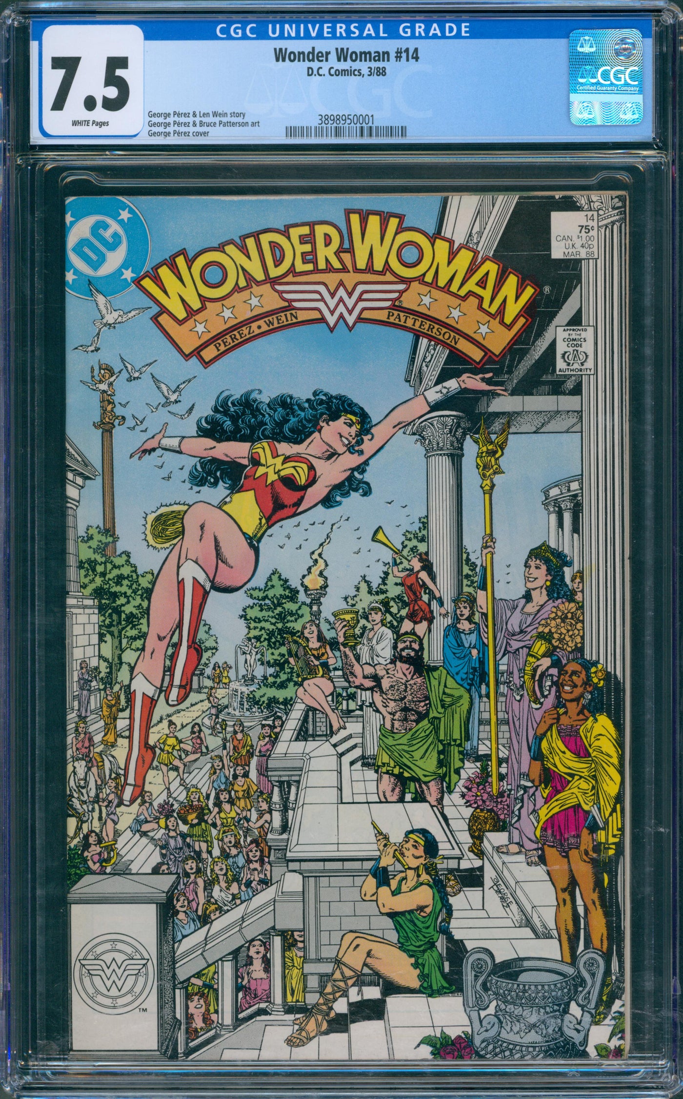 Wonder woman #14 CGC 7.5