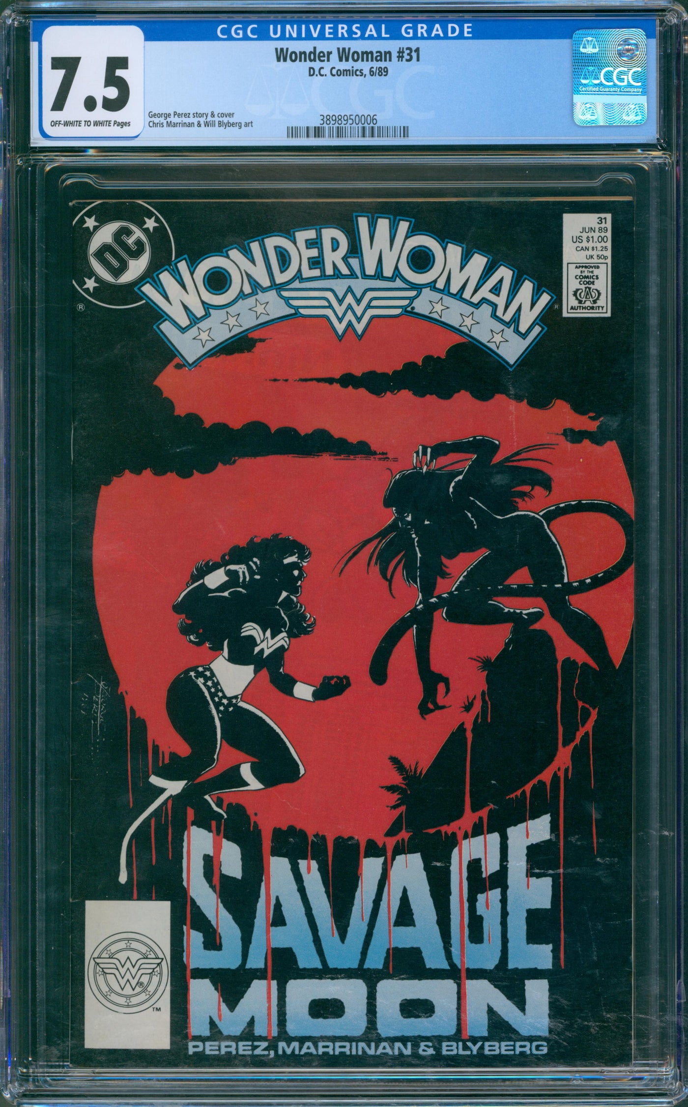 Wonder woman #31 CGC 7.5