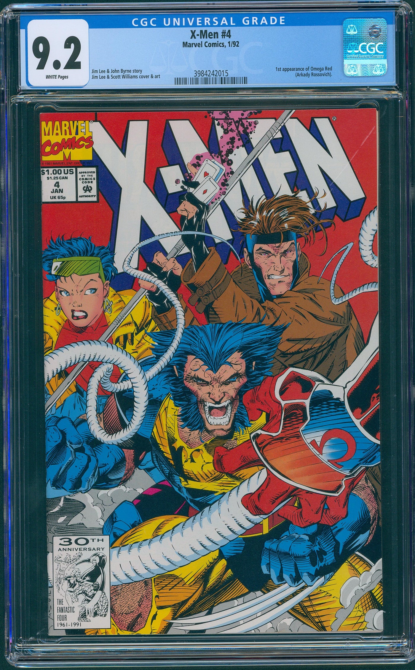 X-Men #4 1992 CGC 9.2