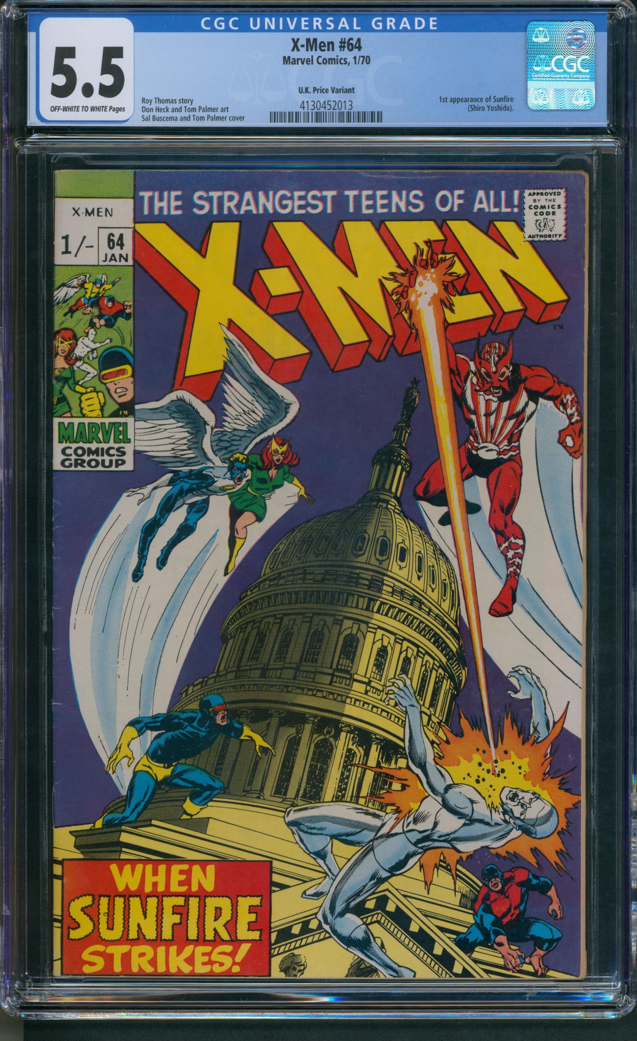 X-Men #64 CGC 5.5