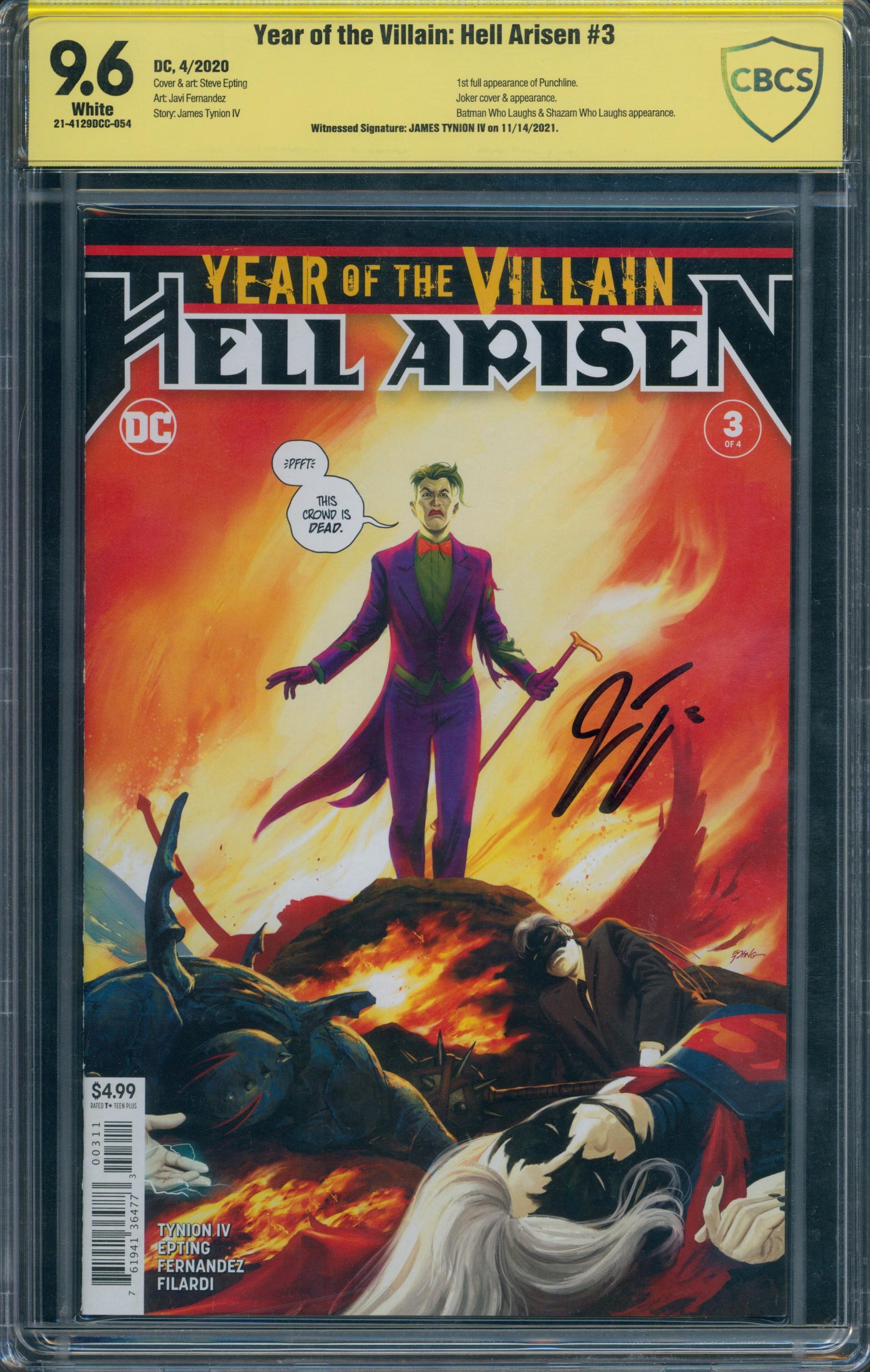 Year of the Villain Hell Arisen #3 CBCS 9.6