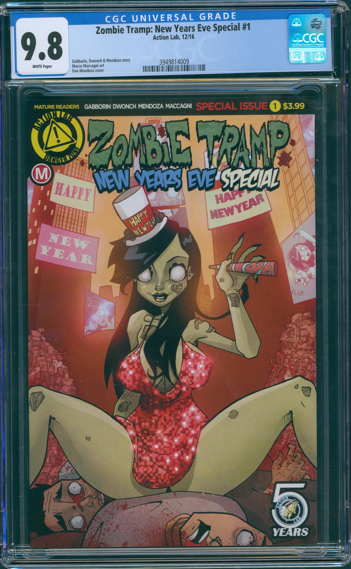 Zombie Tramp New years eve special #1 CGC 9.8