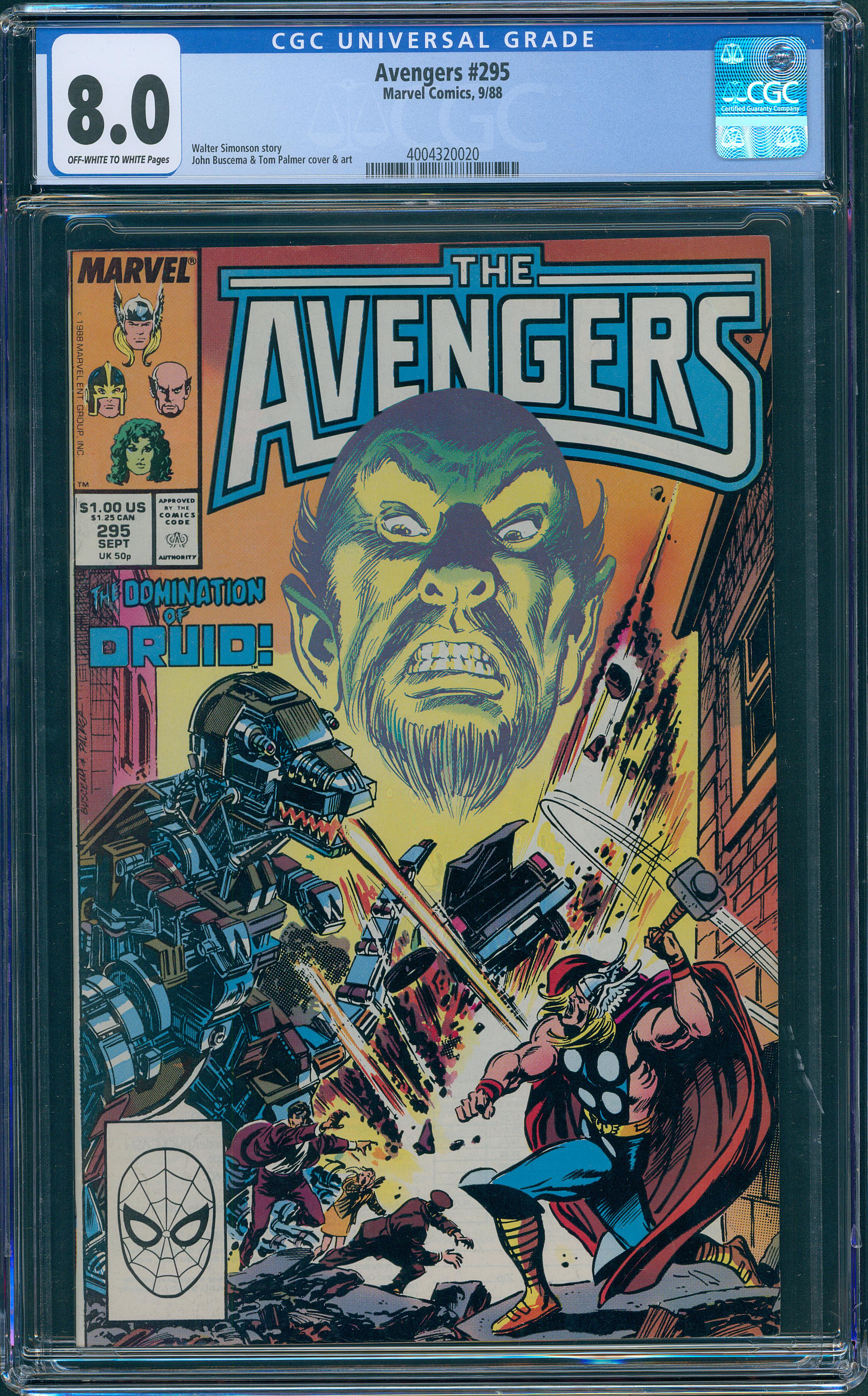 Avengers #295 CGC 8.0
