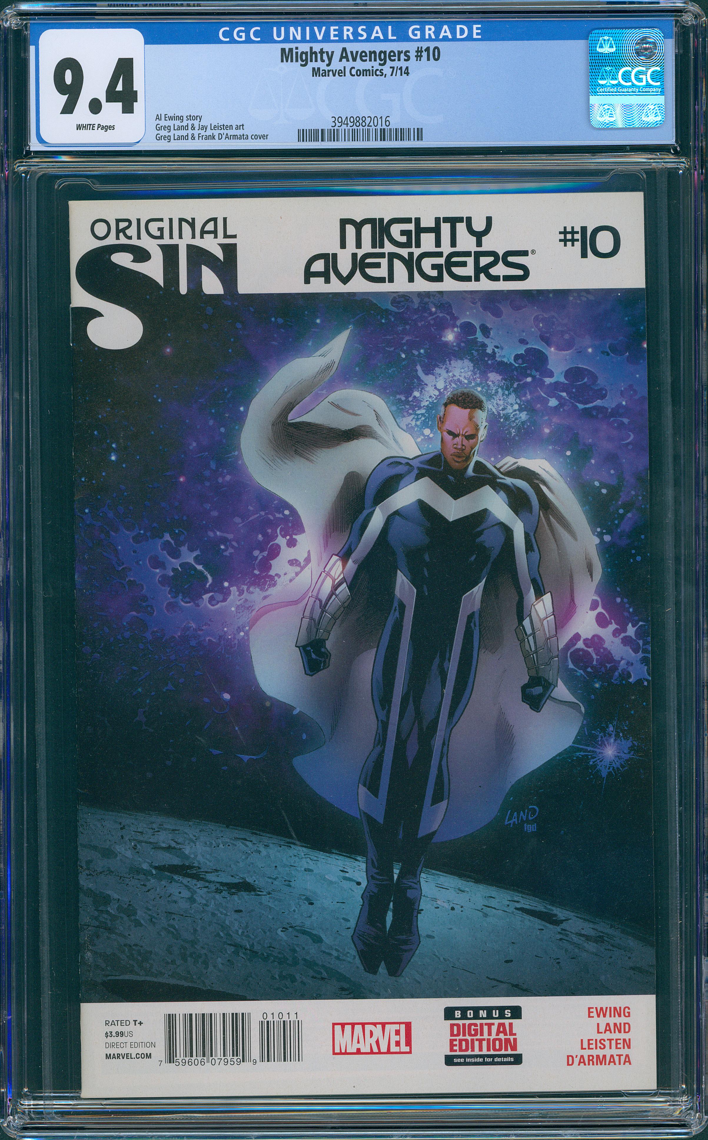 Mighty Avengers #10 CGC 9.4