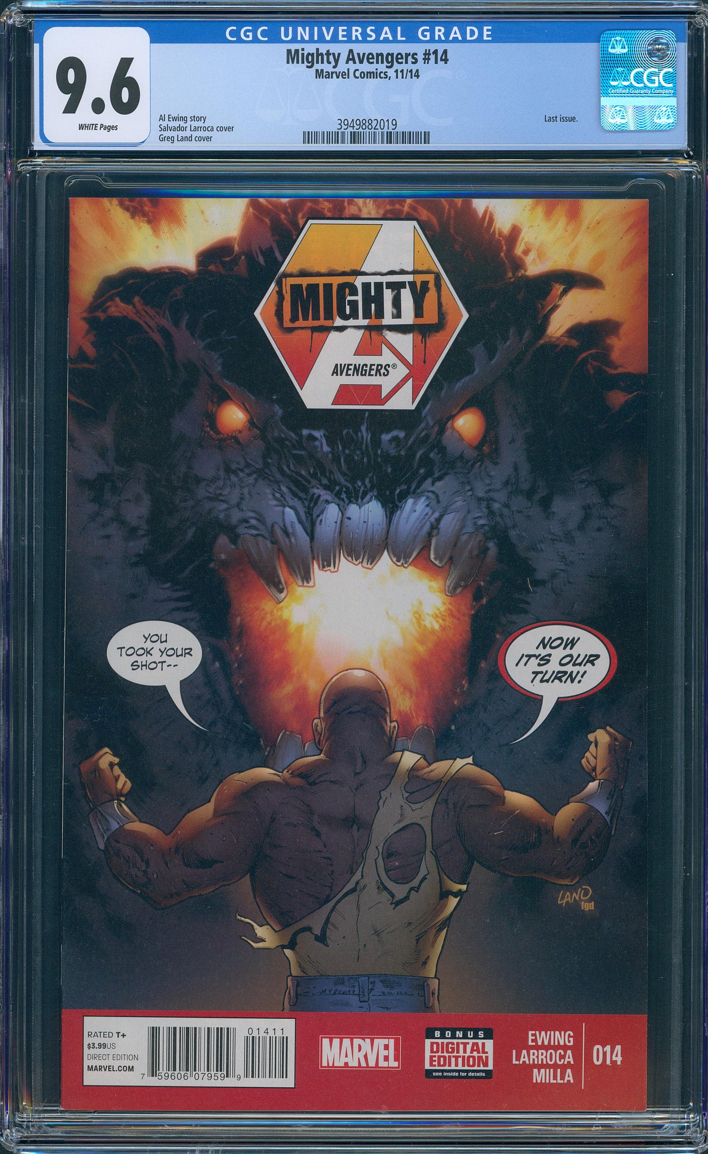 mighty avengers #14 CGC 9.6