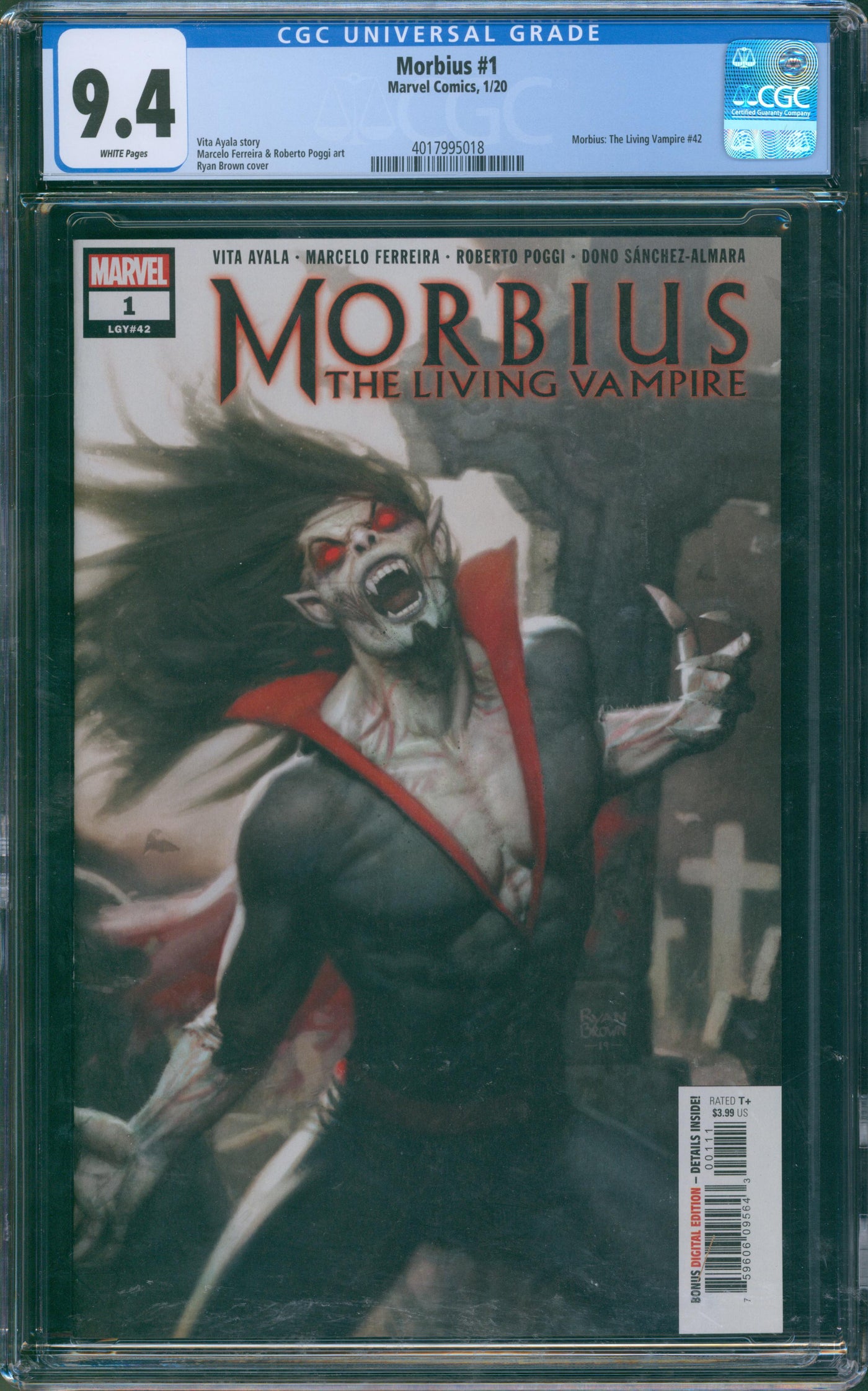 morbius #1 CGC 9.4