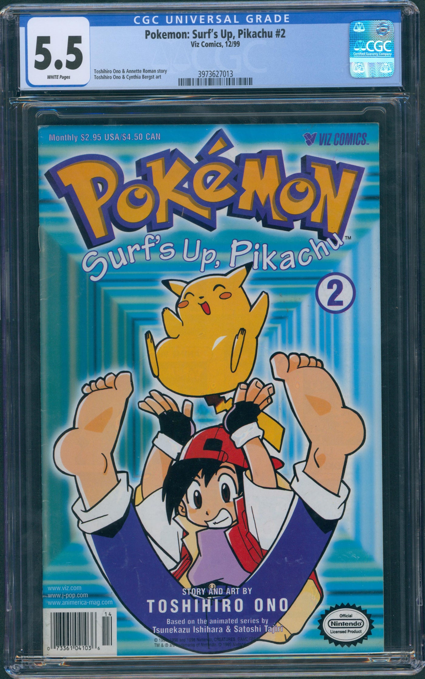 Pokémon: surf's up, Pikachu #2 CGC 5.5