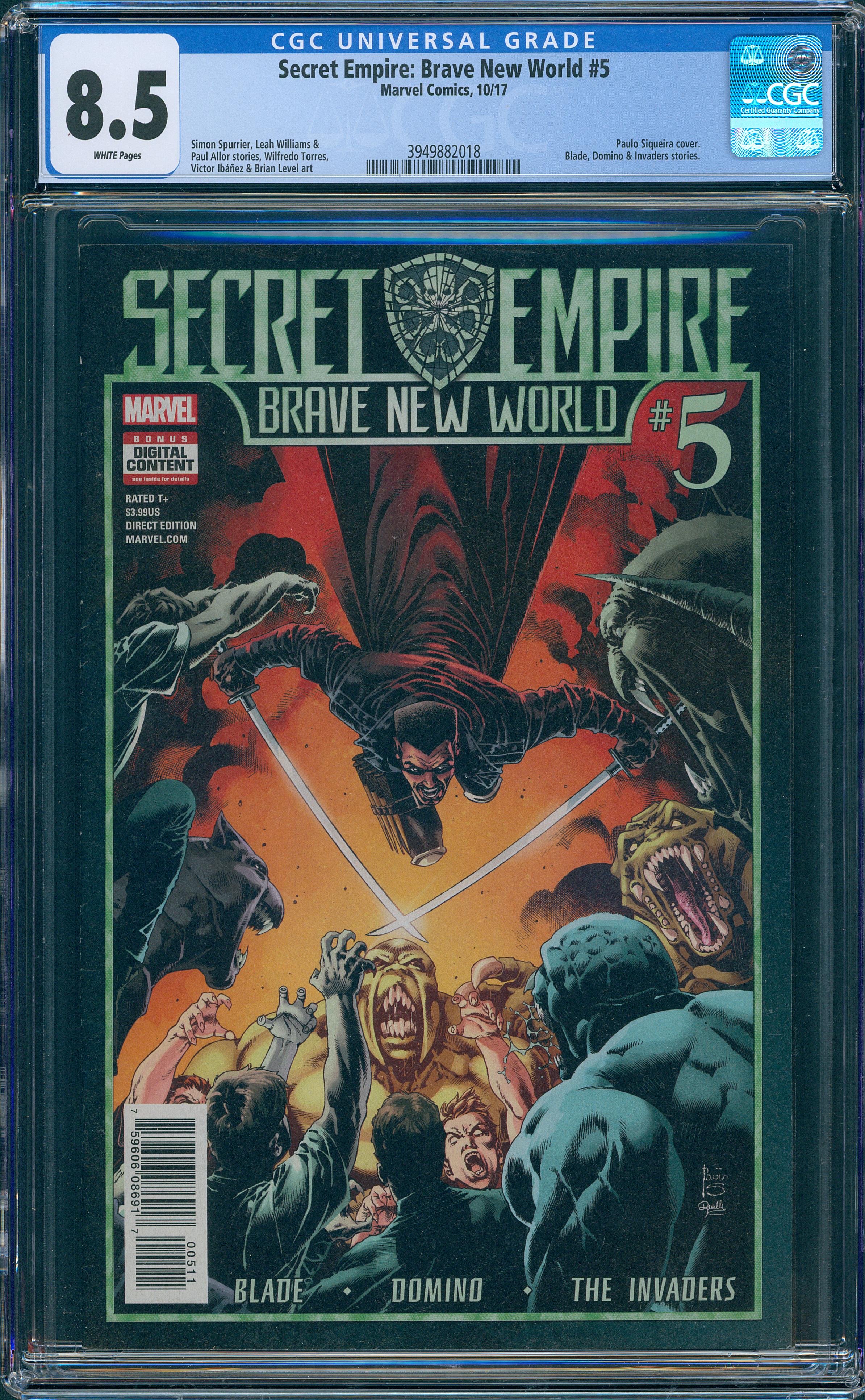 Secret Empire: Brave New World #5 CGC 8.5