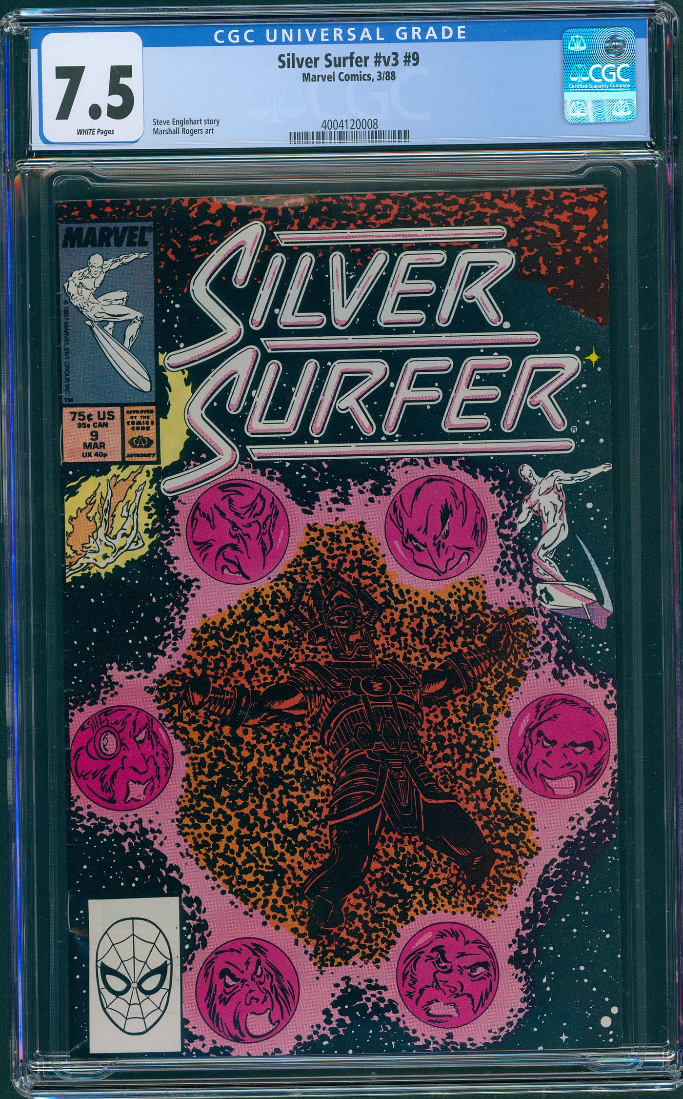 silver surfer #v3 #9 CGC 7.5