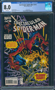 Spectacular Spider-Man #214 CGC 8.0