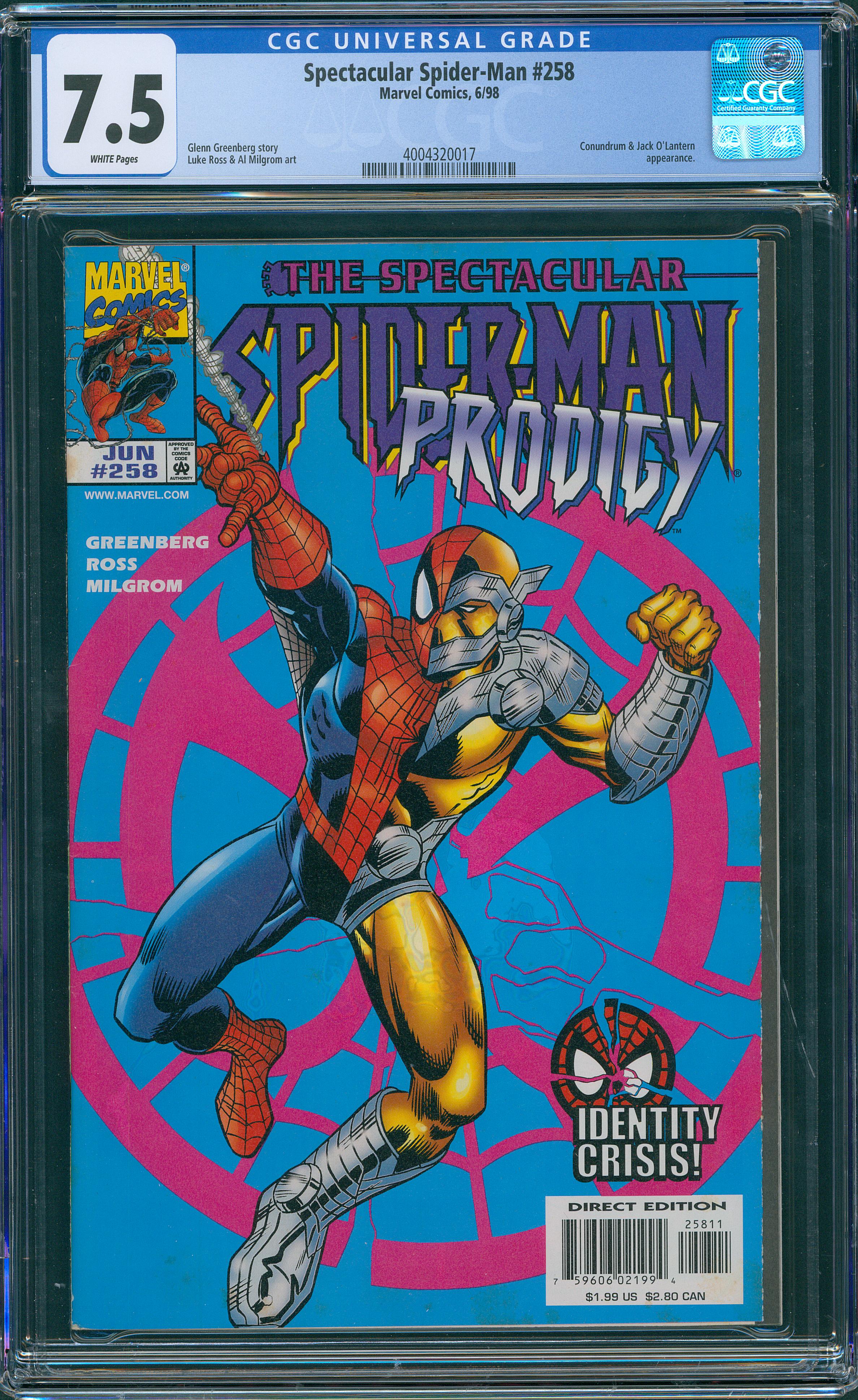 Spectacular Spider-Man #258 CGC 7.5